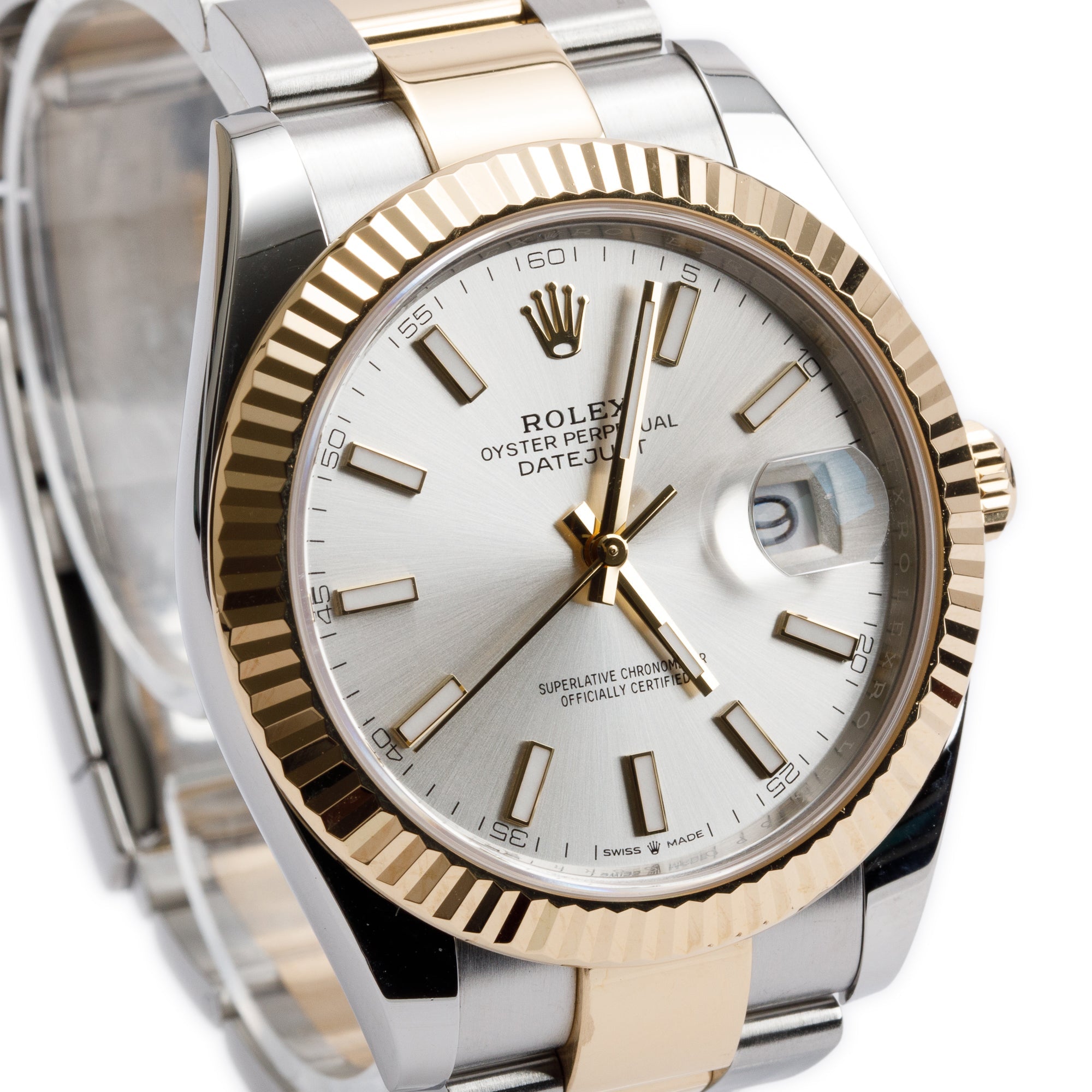 Rolex 2023 Stainless Steel & 18k Yellow Gold Oyster Perpetual Datejust 41 MM Watch 126333 w/ Box & Papers
