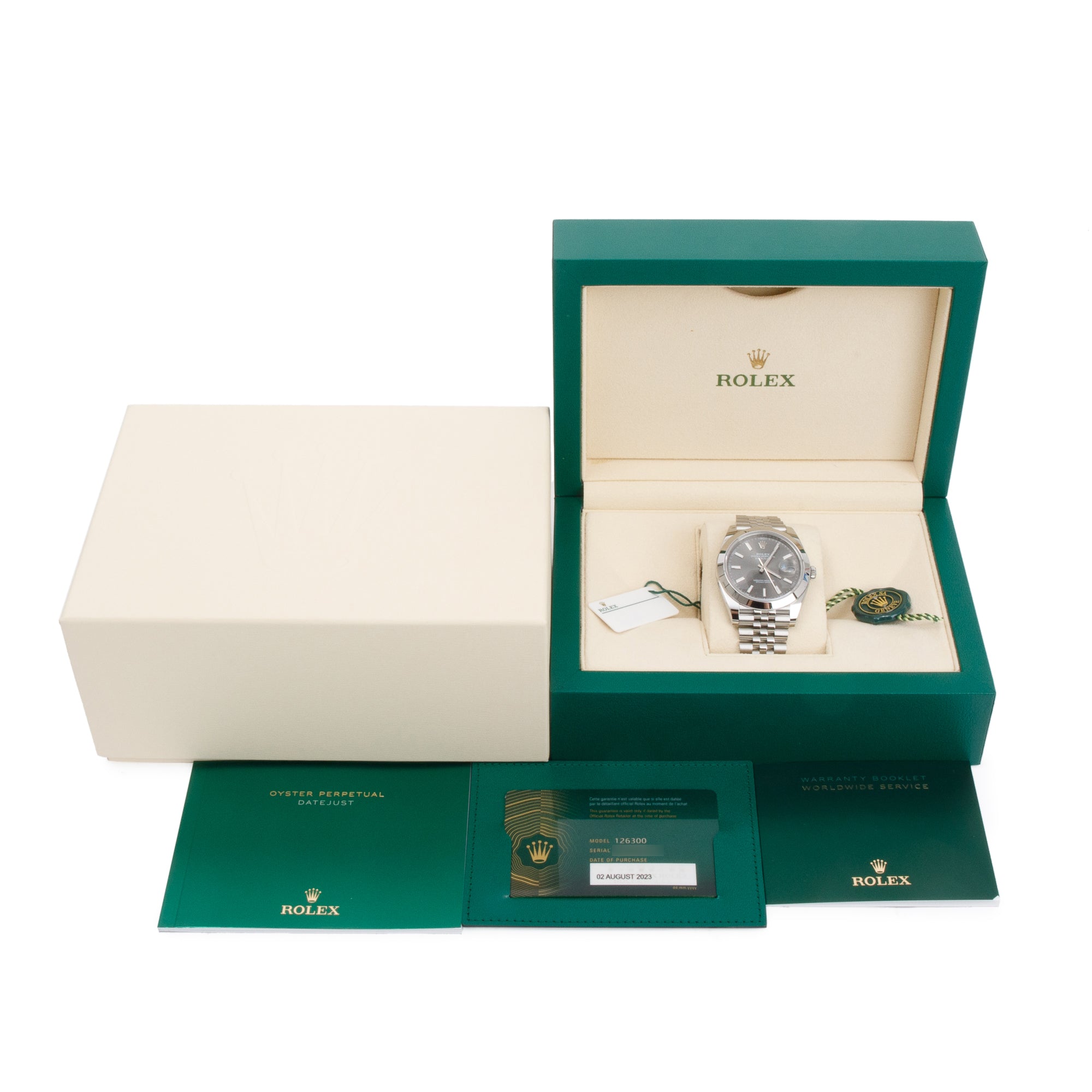 Rolex 2023 Stainless Steel Datejust 41 MM Watch w/ Box & Papers