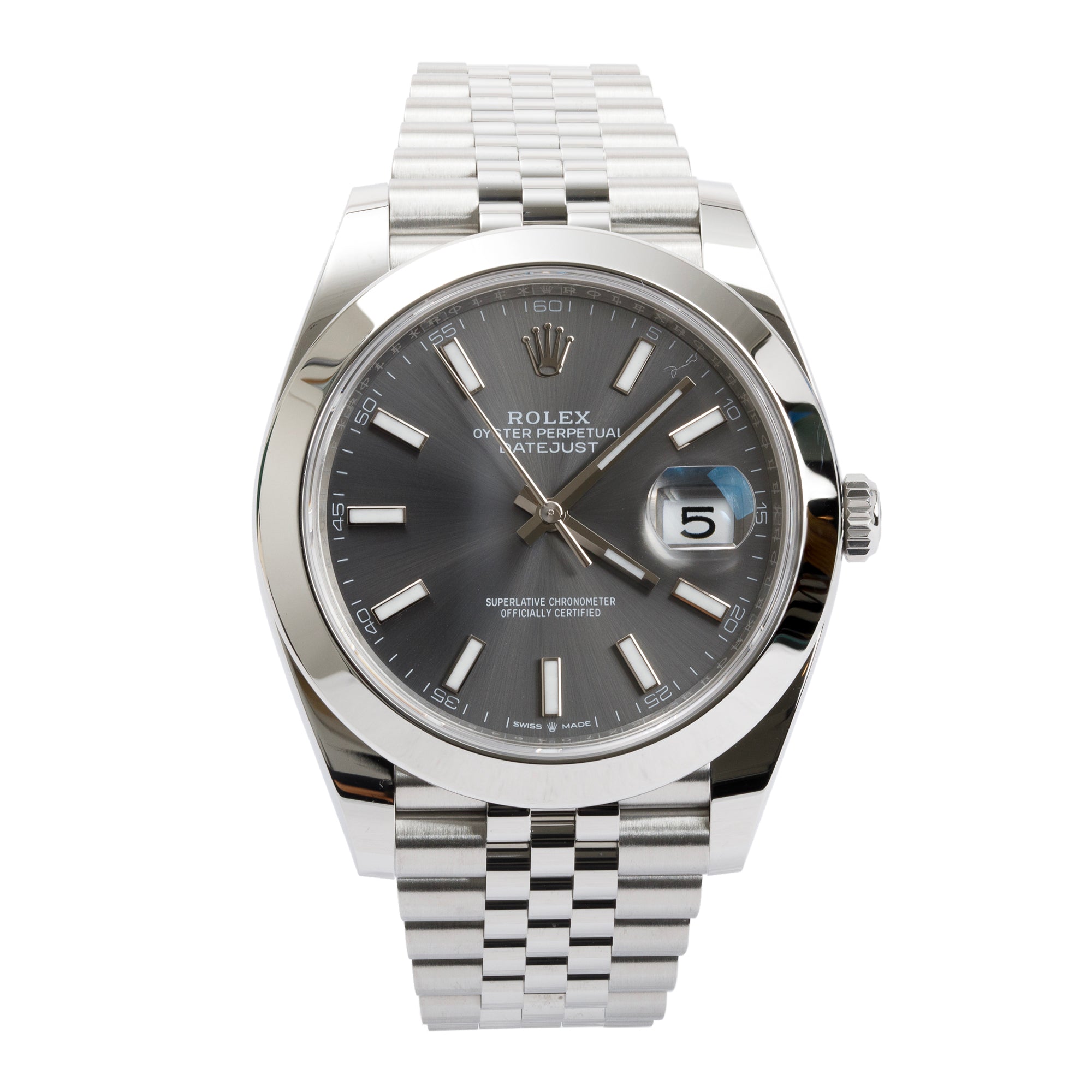 Rolex 2023 Stainless Steel Datejust 41 MM Watch w/ Box & Papers