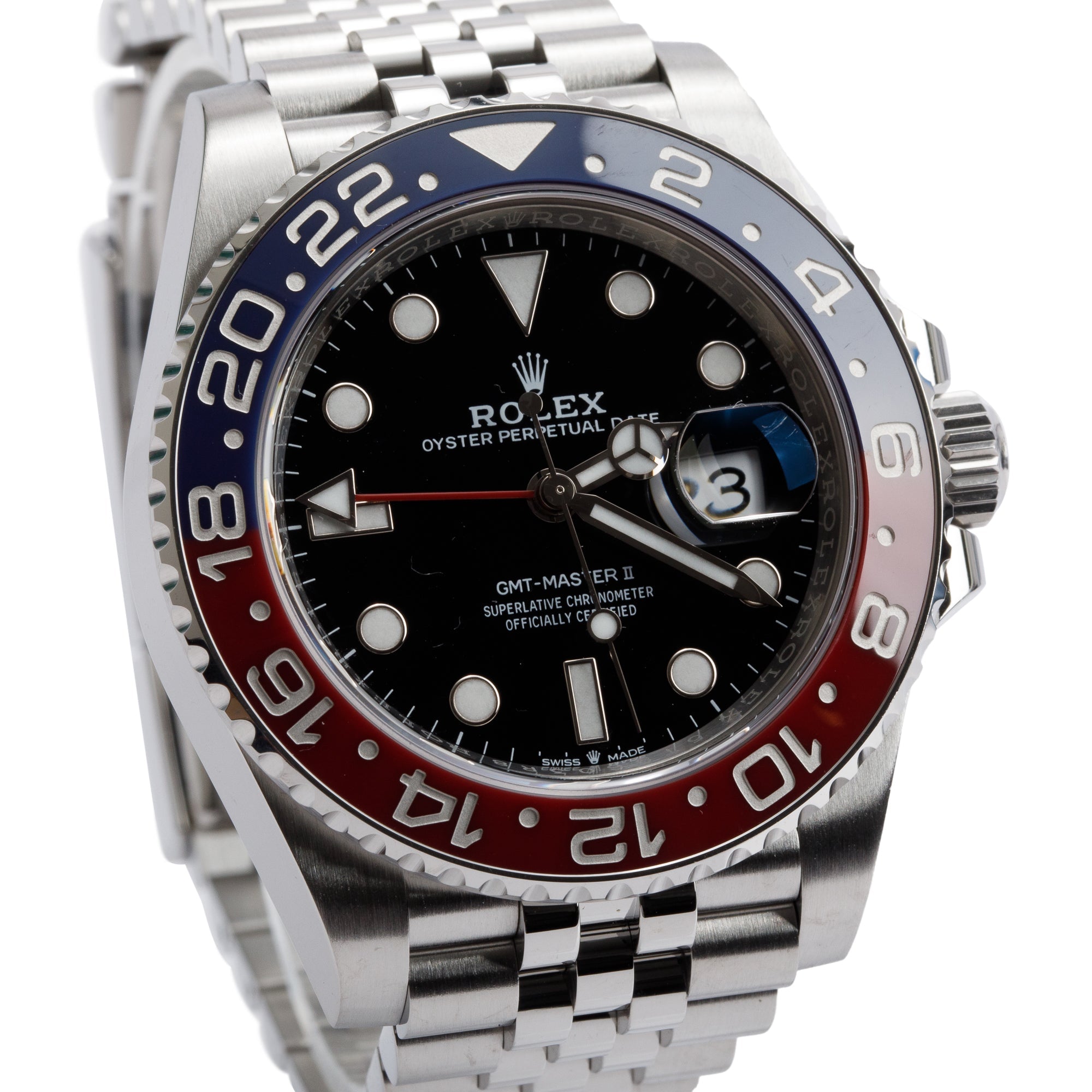 Rolex 2023 Stainless Steel GMT-Master II Pepsi 40 MM Watch 126710BLRO w/ Box & Papers