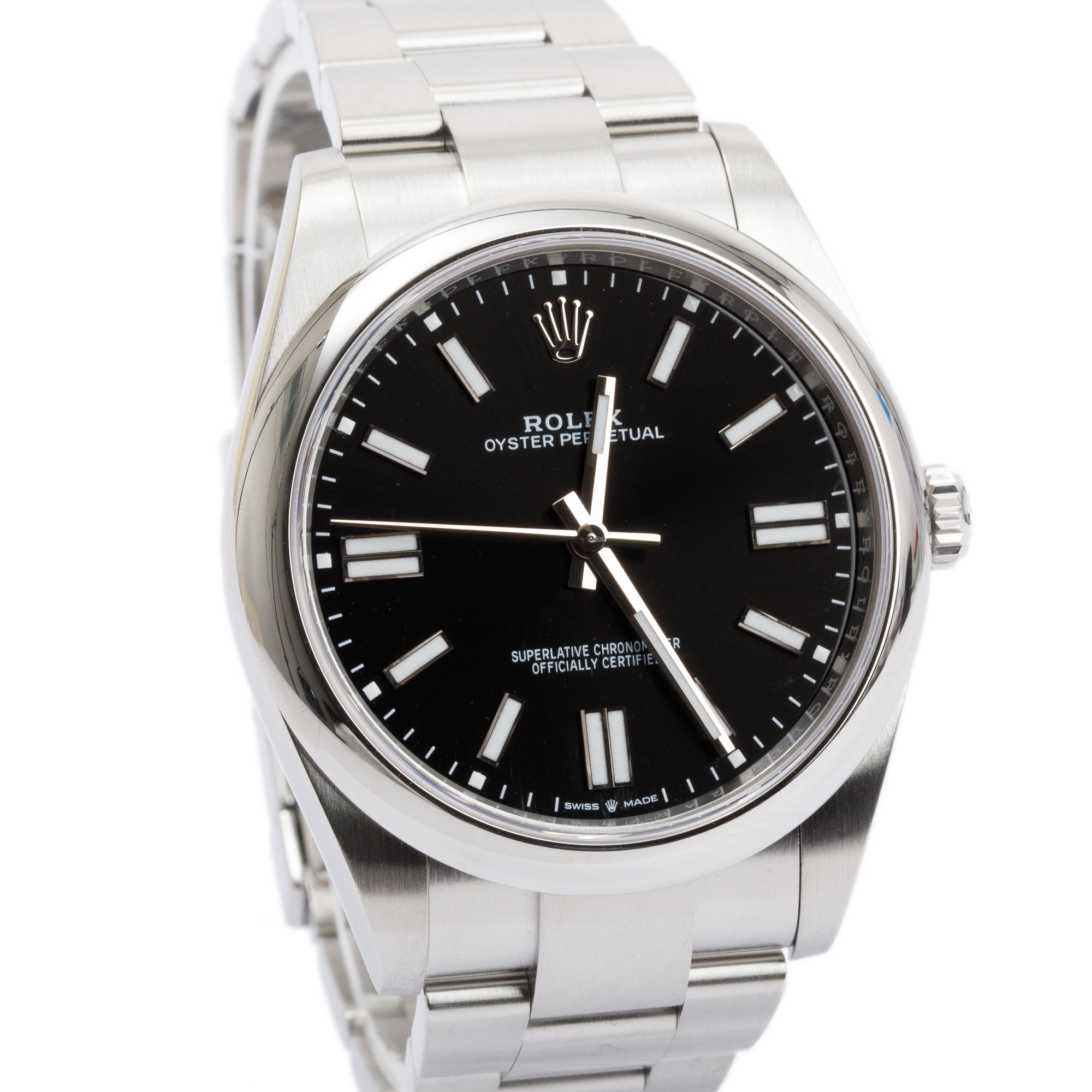 Rolex 2023 Stainless Steel Oyster Perpetual 41 MM Watch w/ Box & Papers