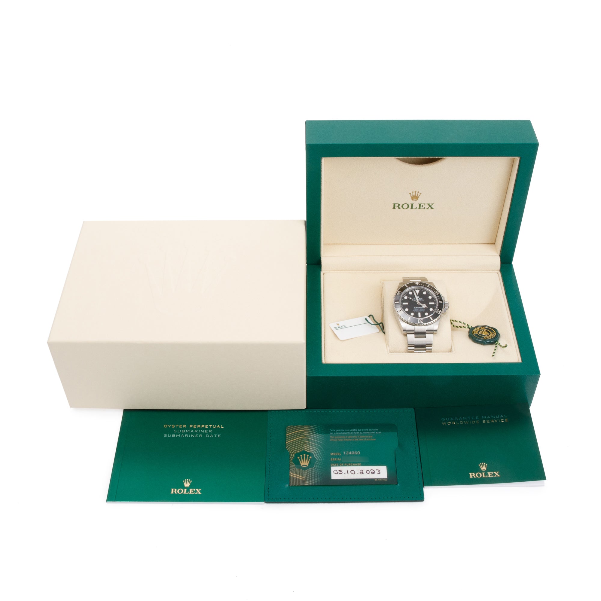 Rolex 2023 Stainless Steel Submariner (No Date) 40 MM Automatic Watch w/ Box, Papers & Receipt