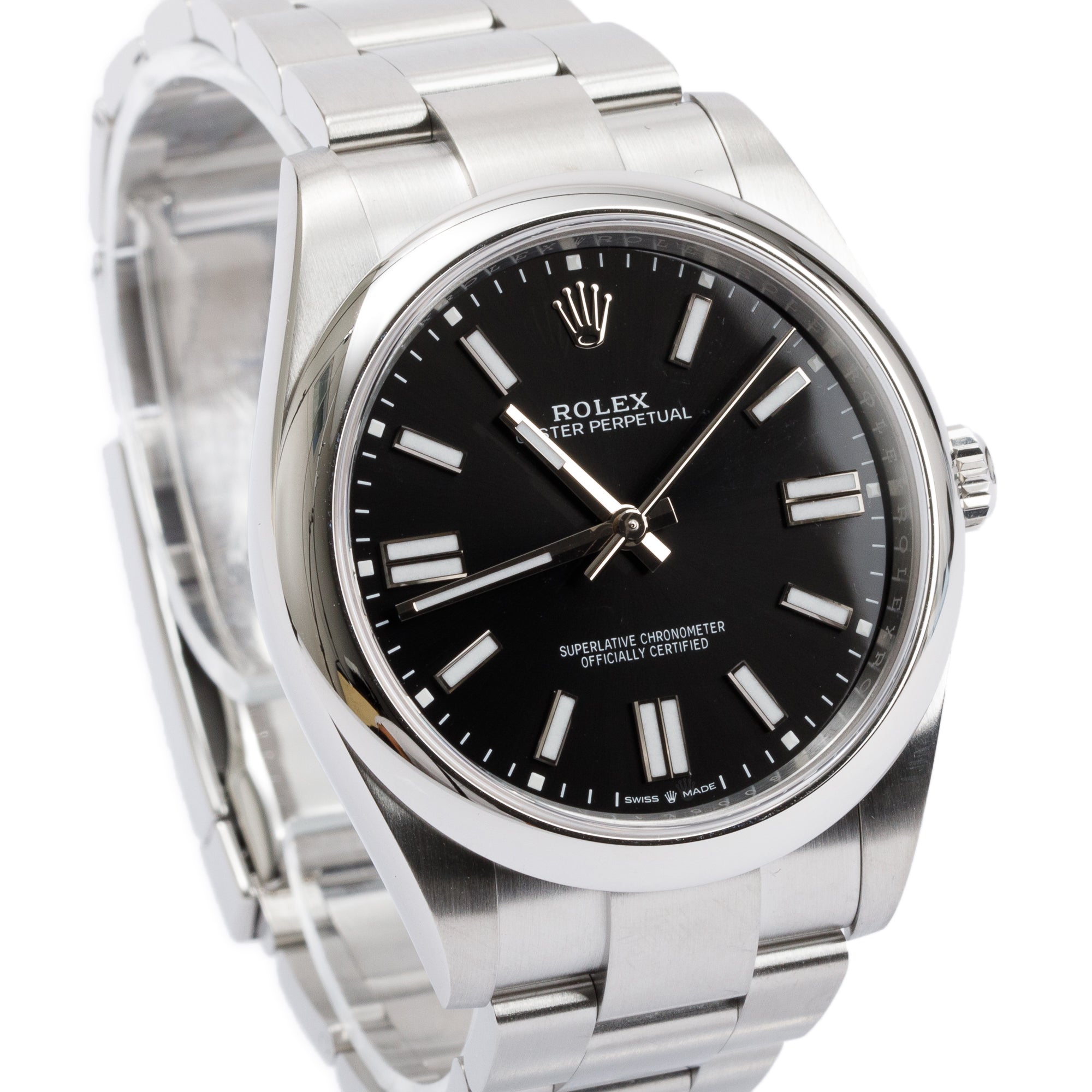 Rolex 2024 Stainless Steel Oyster Perpetual 41 MM Watch w/ Box & Papers