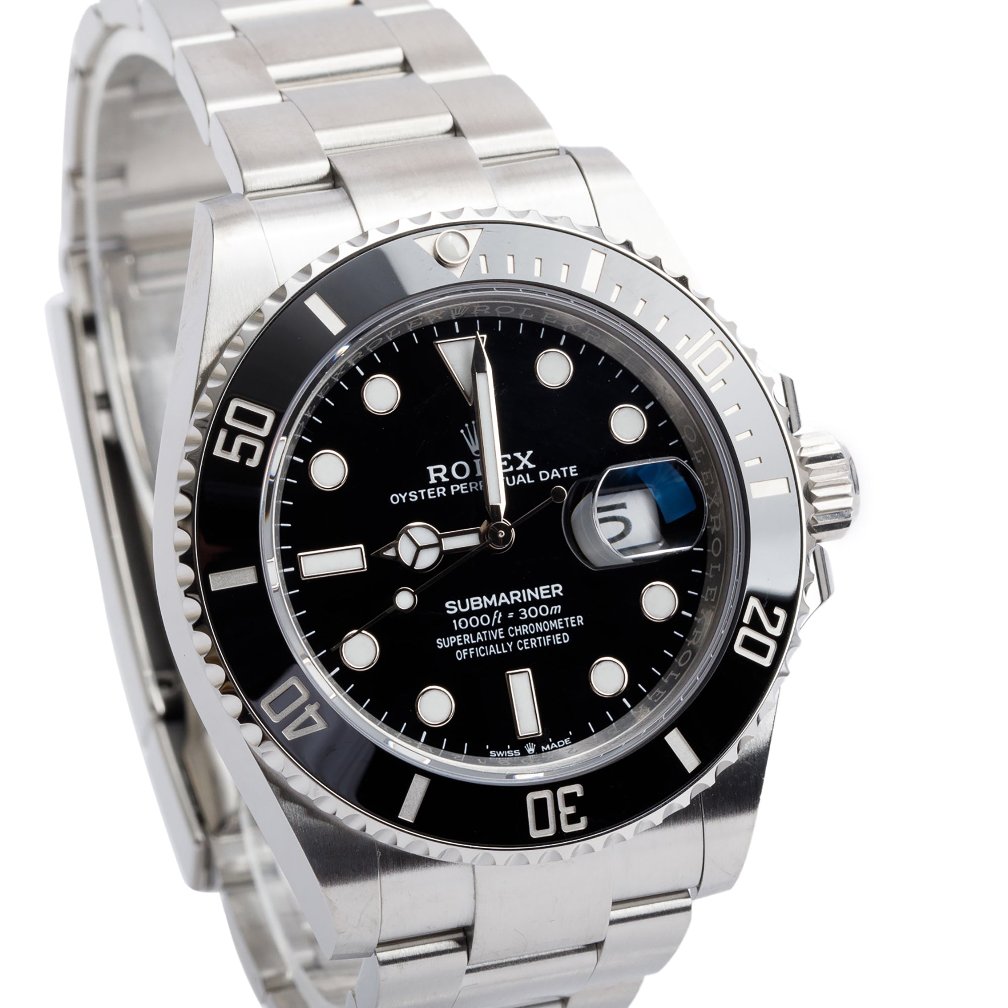 Rolex 2024 Stainless Steel Submariner Date 41 MM Automatic Watch 126610LN w/ Box & Papers