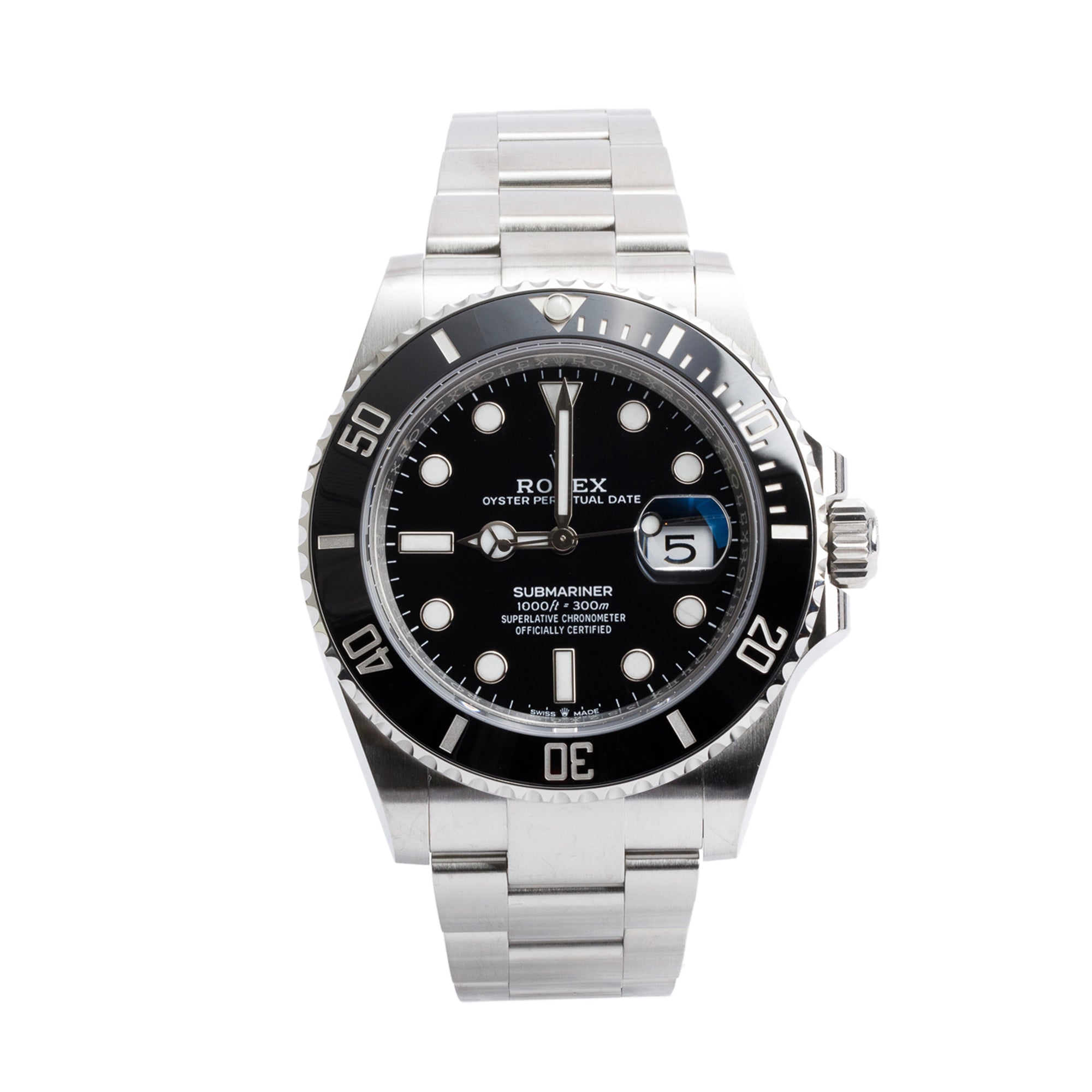 Rolex 2024 Stainless Steel Submariner Date 41 MM Automatic Watch 126610LN w/ Box & Papers