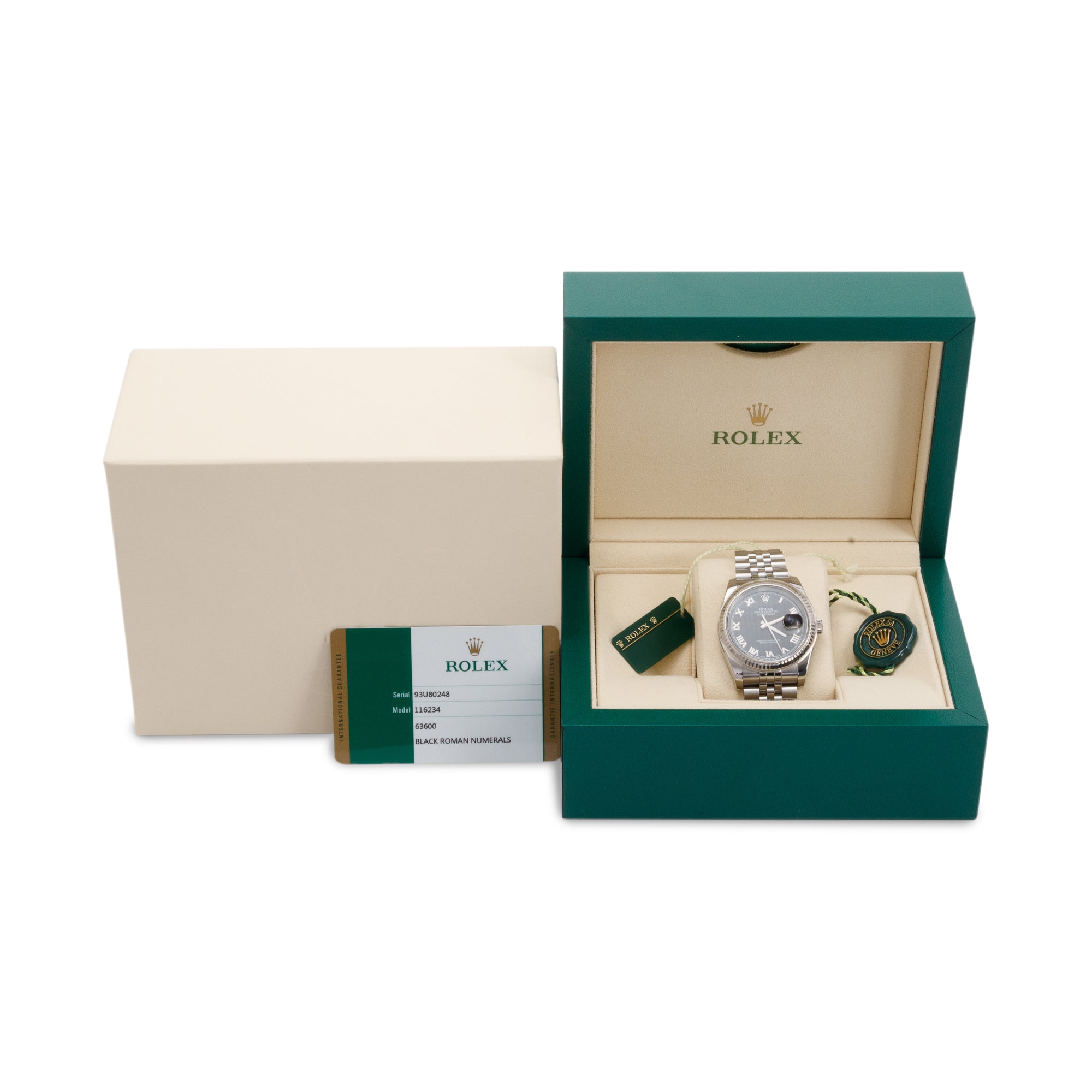 Rolex Datejust 36 MM Watch w/ Box & Papers