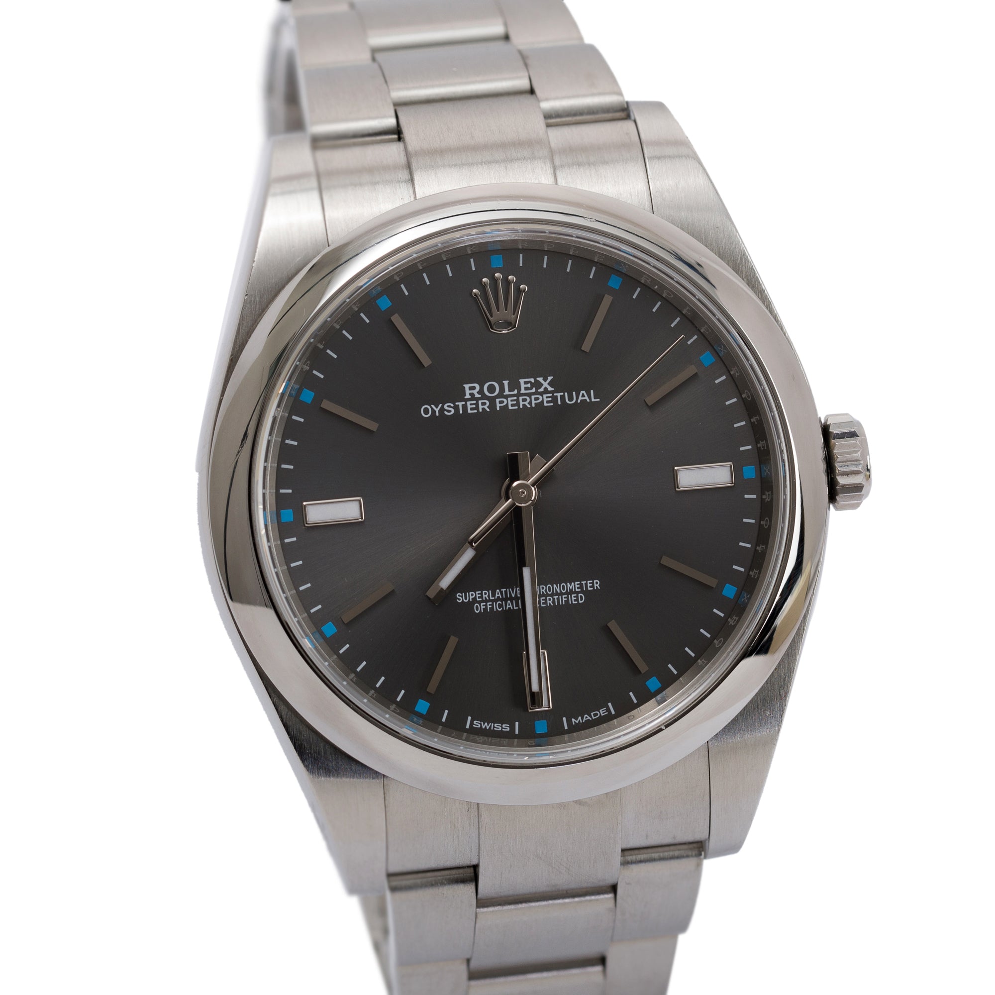 Rolex Oyster Perpetual 39 MM Watch w/ Box & Papers