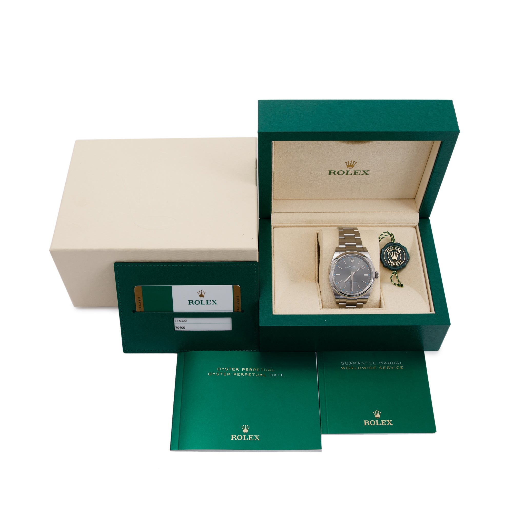 Rolex Oyster Perpetual 39 MM Watch w/ Box & Papers