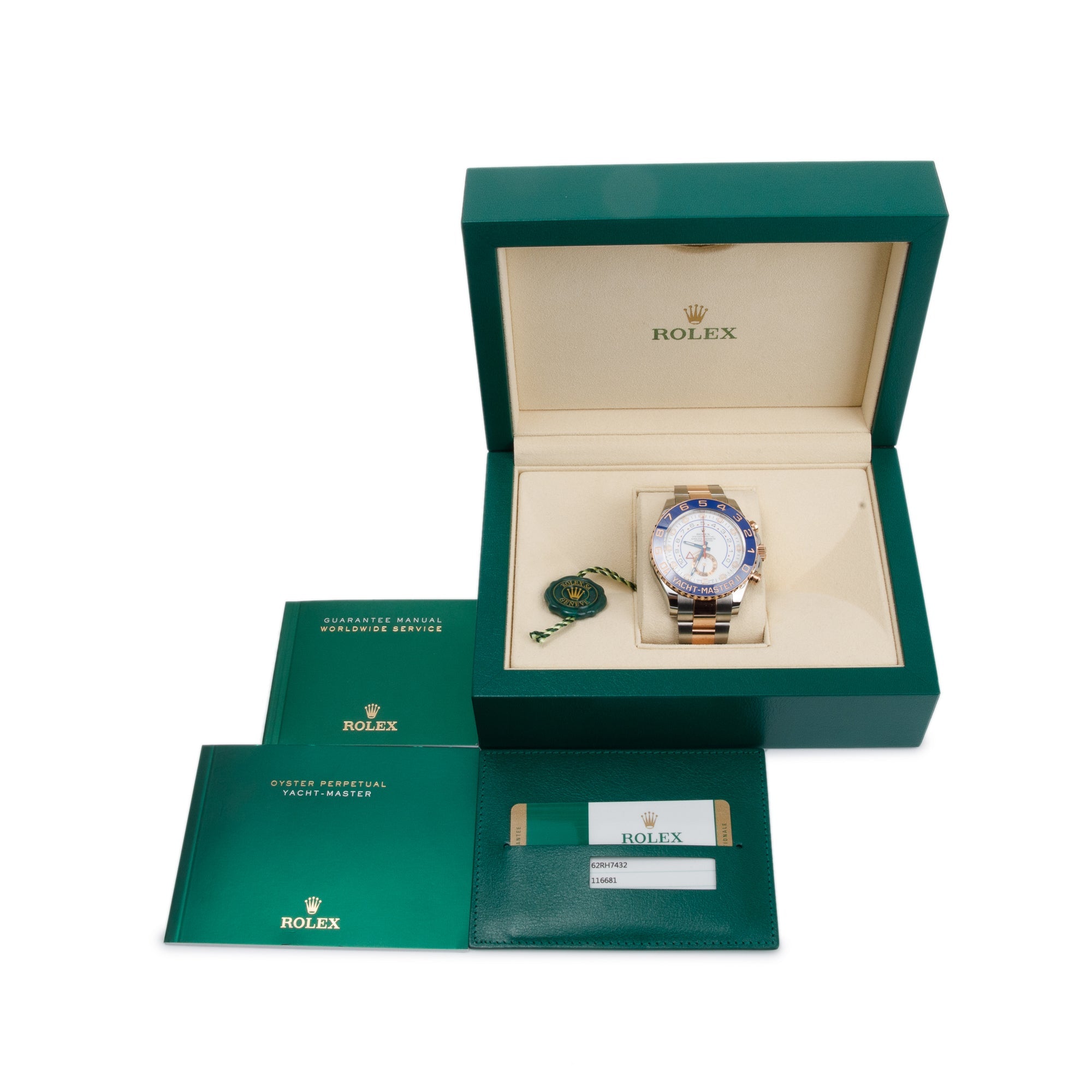 Rolex Stainless Steel & 18k Rose Gold Yacht-Master II 44 MM Automatic Watch w/ Box & Papers