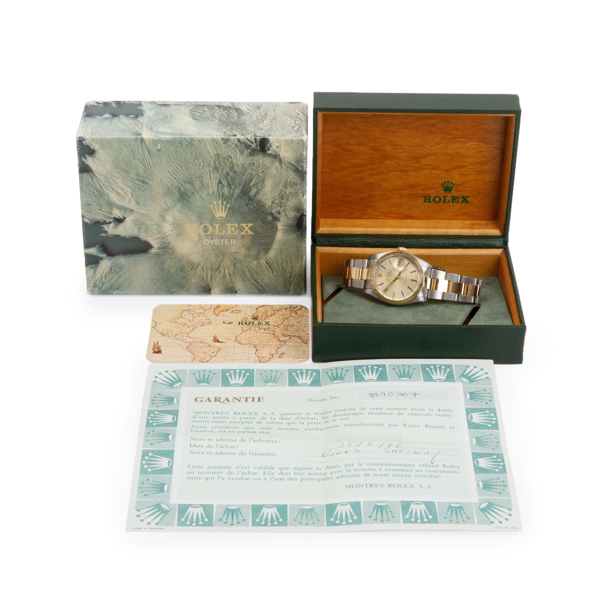 Rolex Stainless Steel & 18k Yellow Gold Air King Date 34 MM Watch 5701 w/ Box & Papers