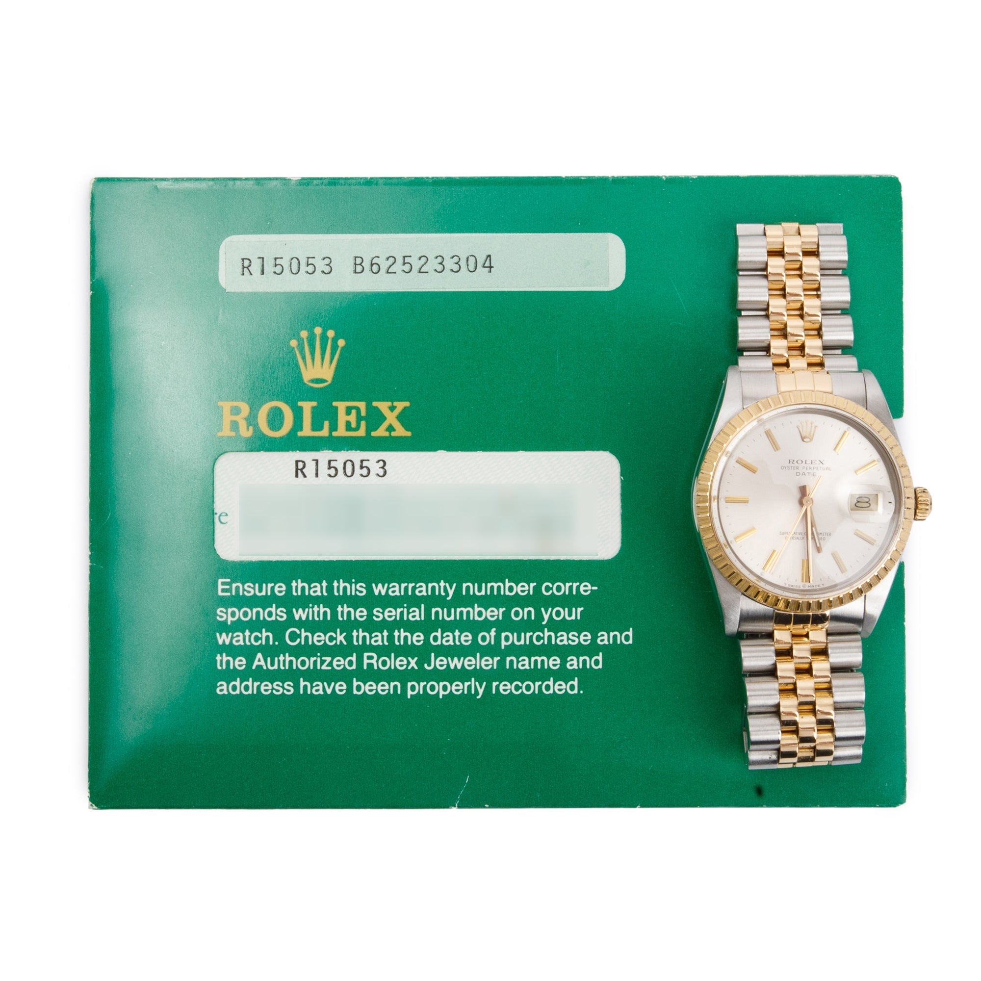Rolex Stainless Steel & 18k Yellow Gold Date 34 MM Watch w/ Papers