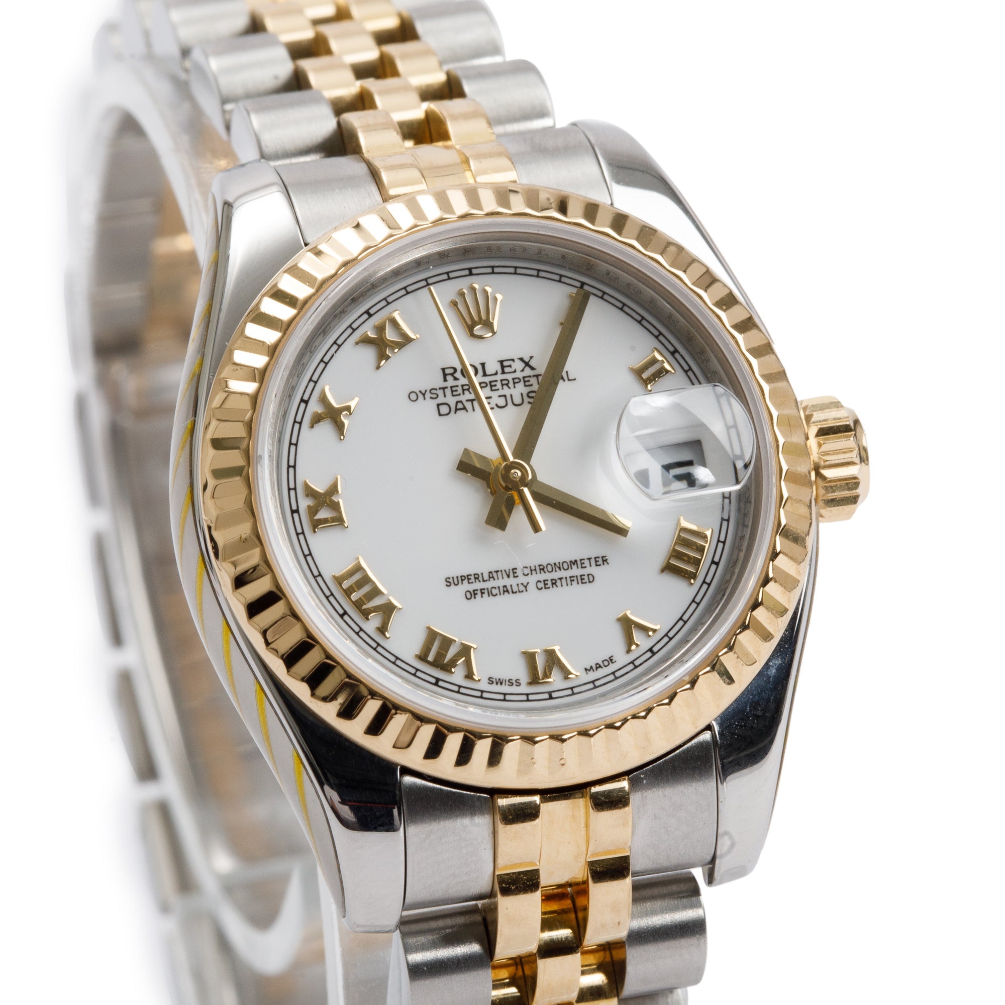 Rolex Stainless Steel & 18k Yellow Gold Datejust 26 MM Watch 179173