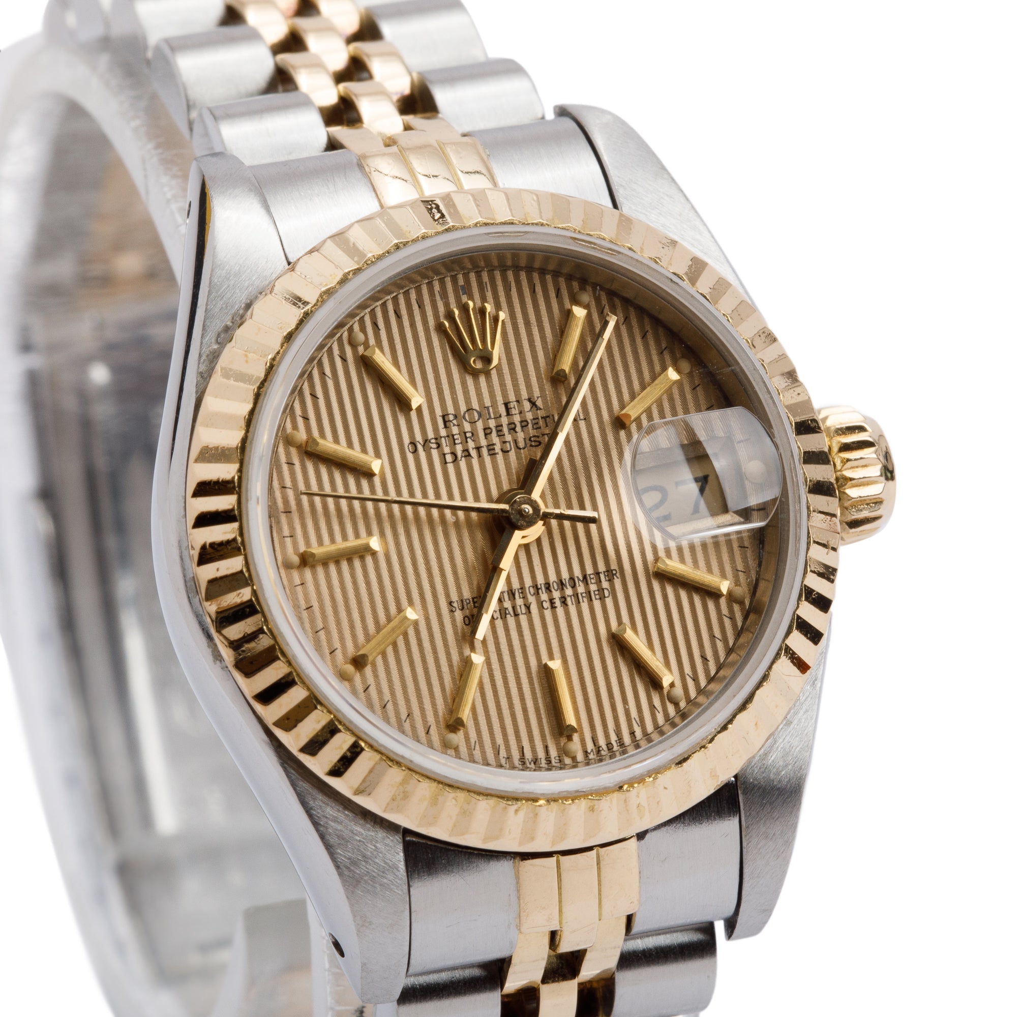 Rolex Stainless Steel & 18k Yellow Gold Datejust 26 MM Watch 69173