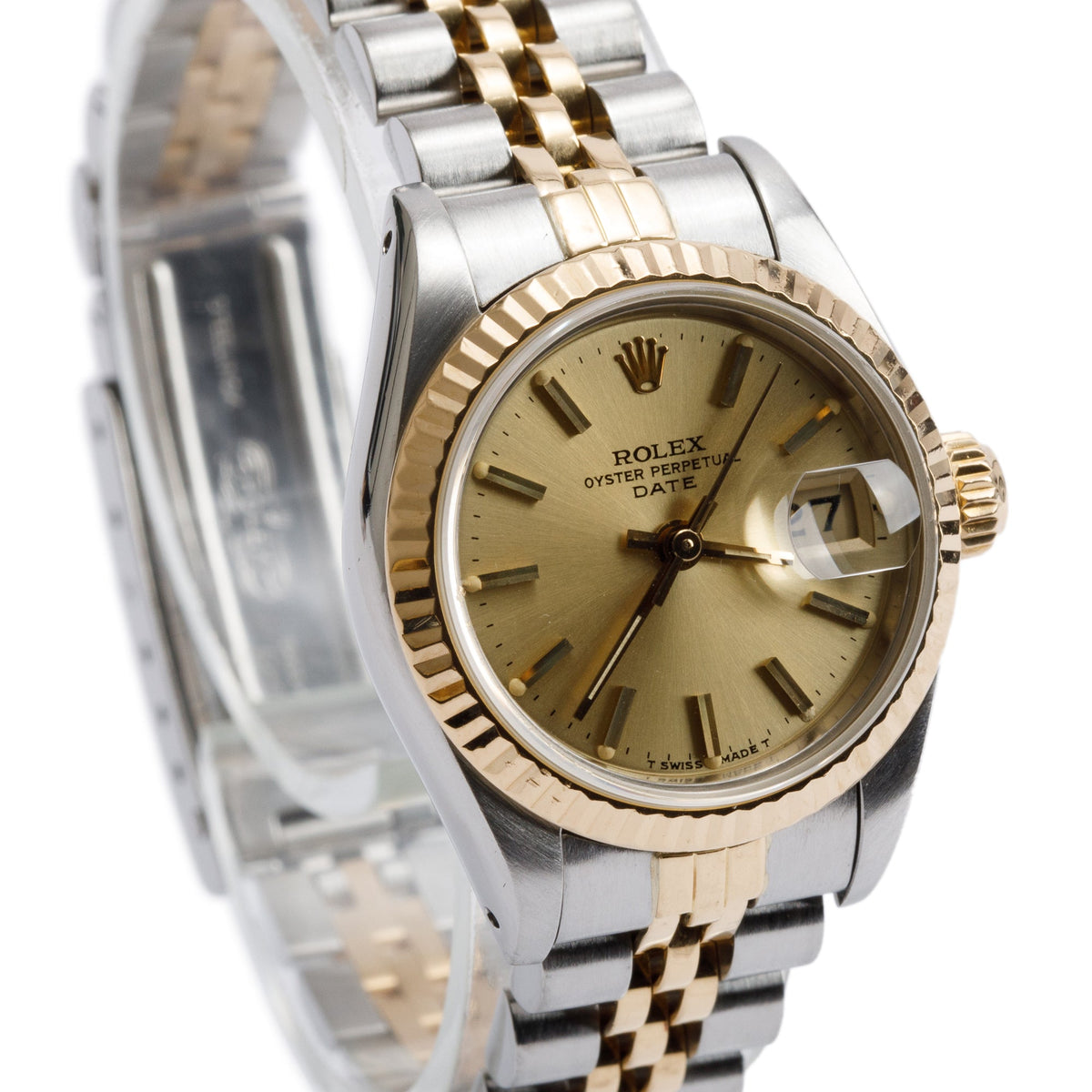 Rolex Stainless Steel & 18k Yellow Gold Datejust 26 MM Watch 69173