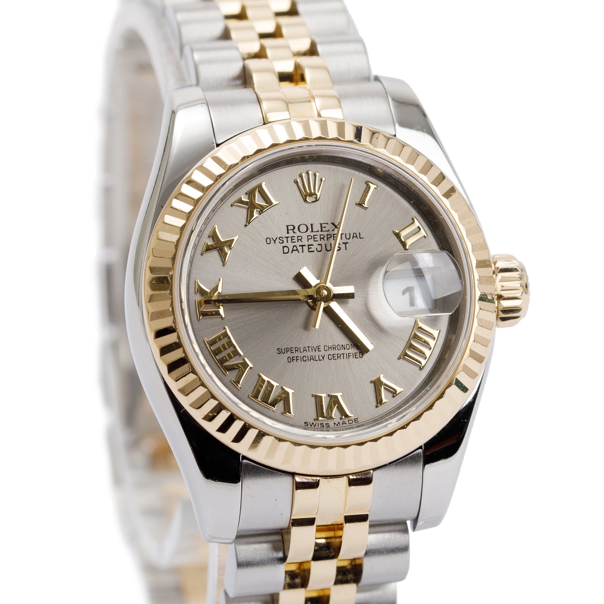 Rolex Stainless Steel & 18k Yellow Gold Datejust 26 mm Watch w/ Papers