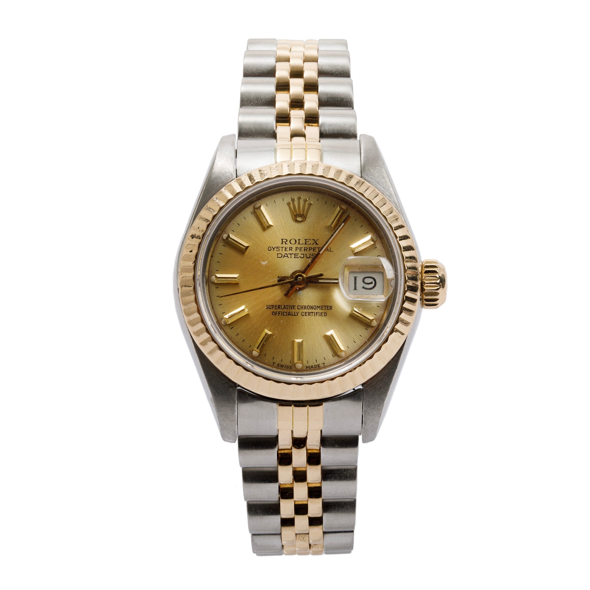 Rolex Stainless Steel & 18k Yellow Gold Datejust 26 mm Watch