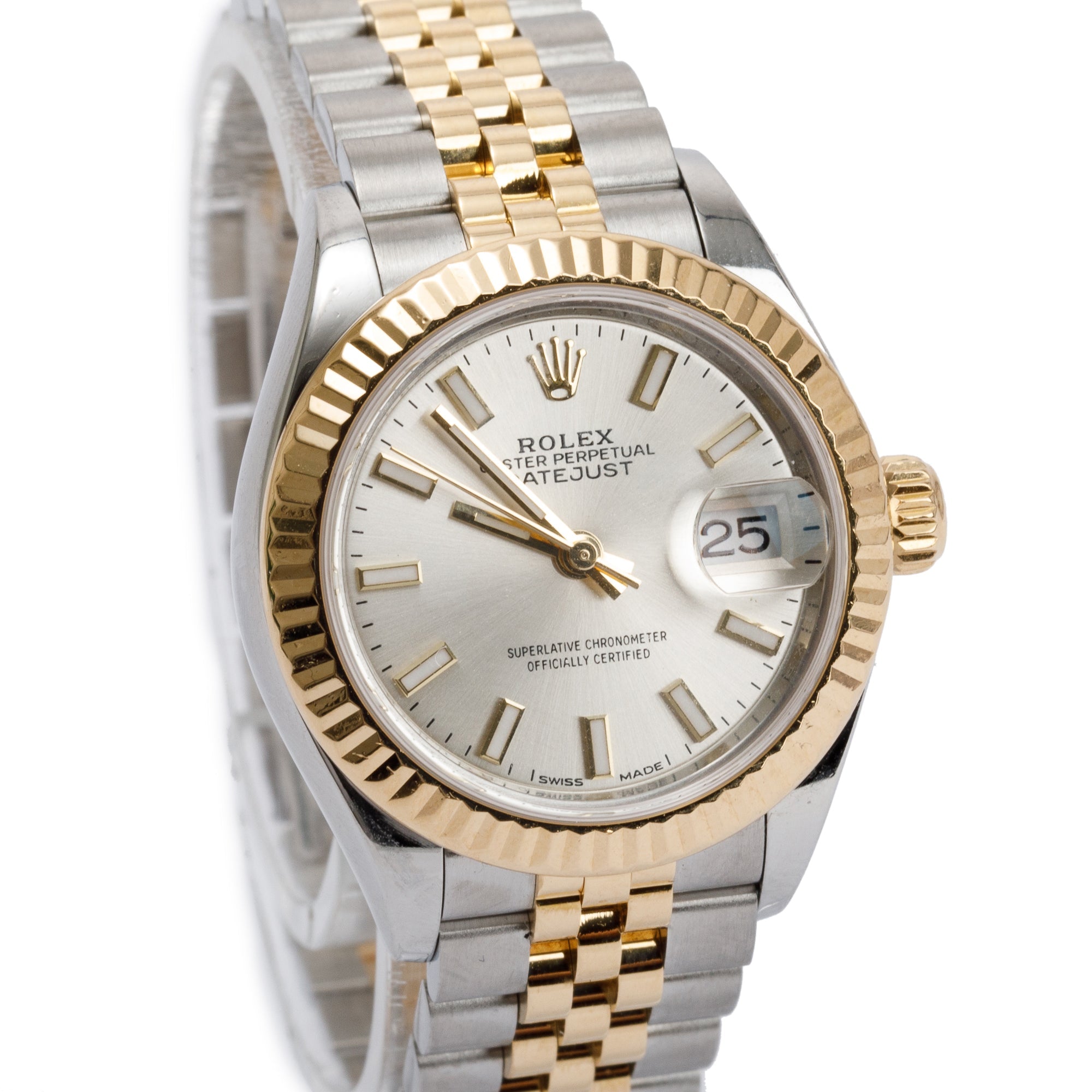 Rolex Stainless Steel & 18k Yellow Gold Datejust 28 MM Watch w/ Box & Papers