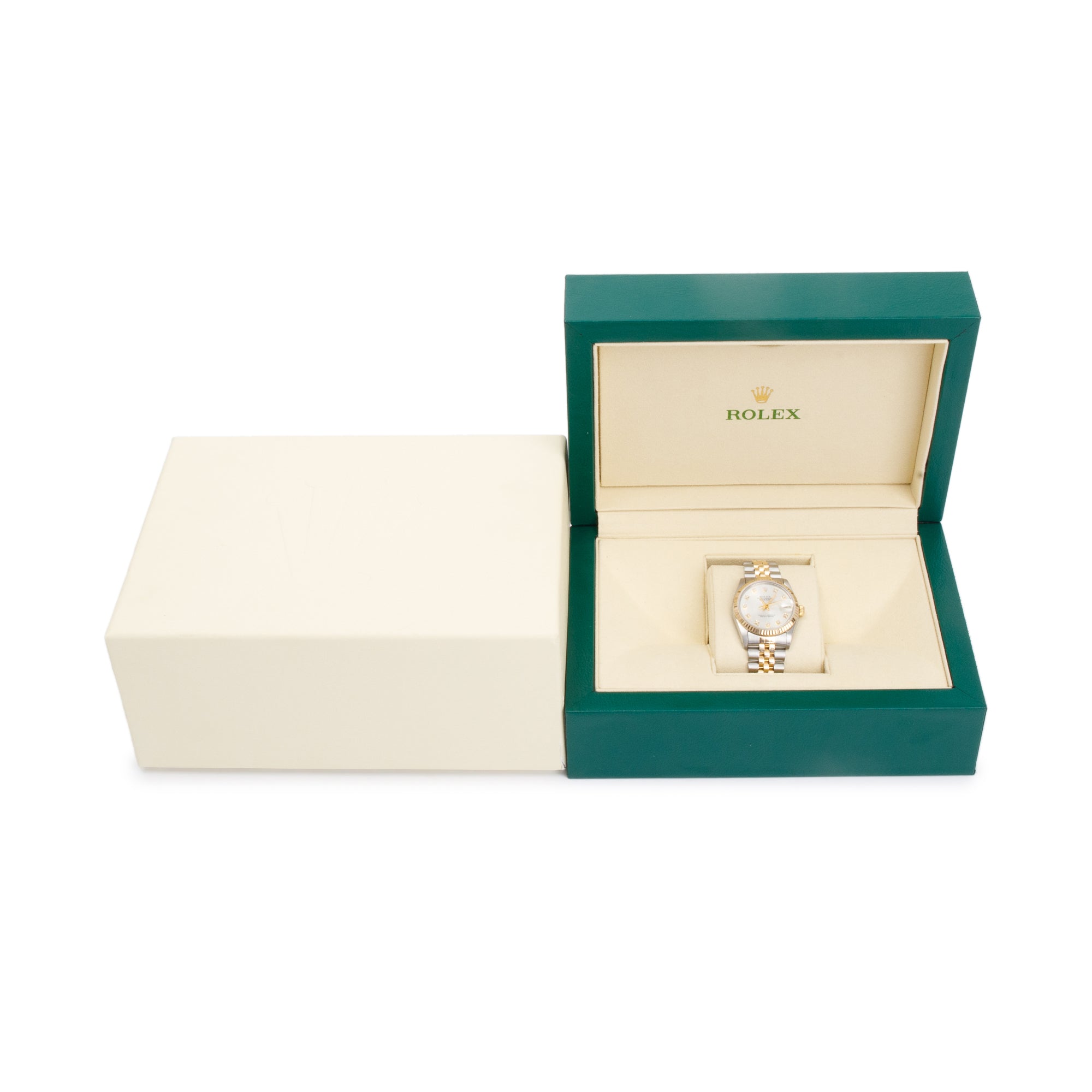 Rolex Stainless Steel & 18k Yellow Gold Datejust 31 MM Watch w/ Box