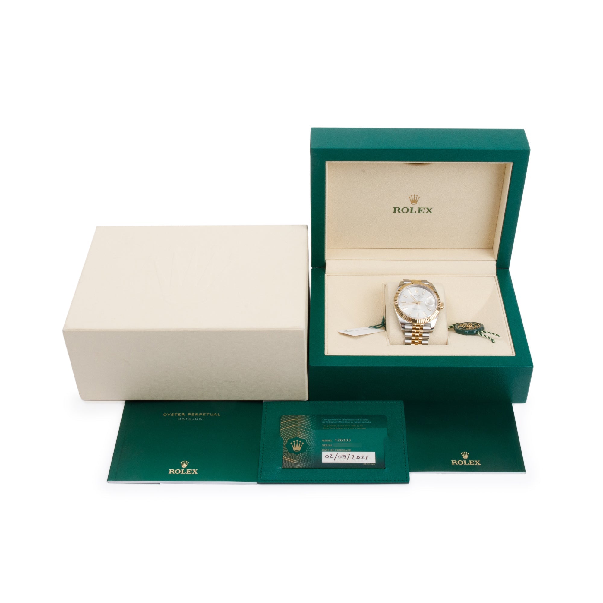 Rolex Stainless Steel & 18k Yellow Gold Datejust 41 MM Watch w/ Box & Papers
