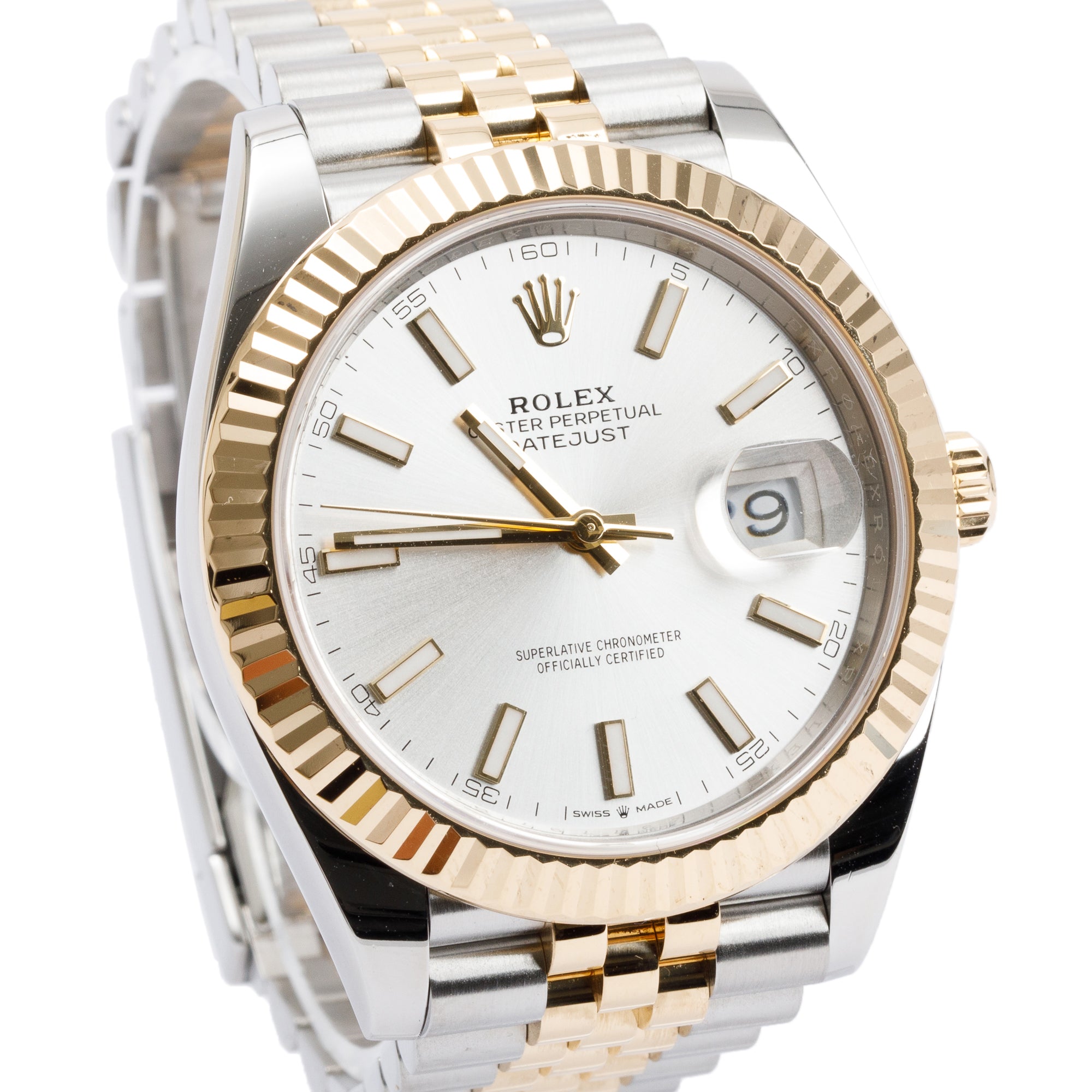 Rolex Stainless Steel & 18k Yellow Gold Datejust 41 MM Watch w/ Box & Papers
