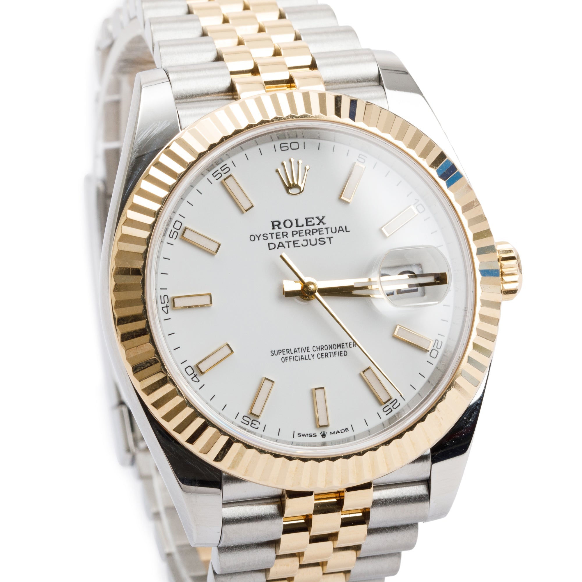 Rolex Stainless Steel & 18k Yellow Gold Datejust 41 MM Watch w/ Box & Papers