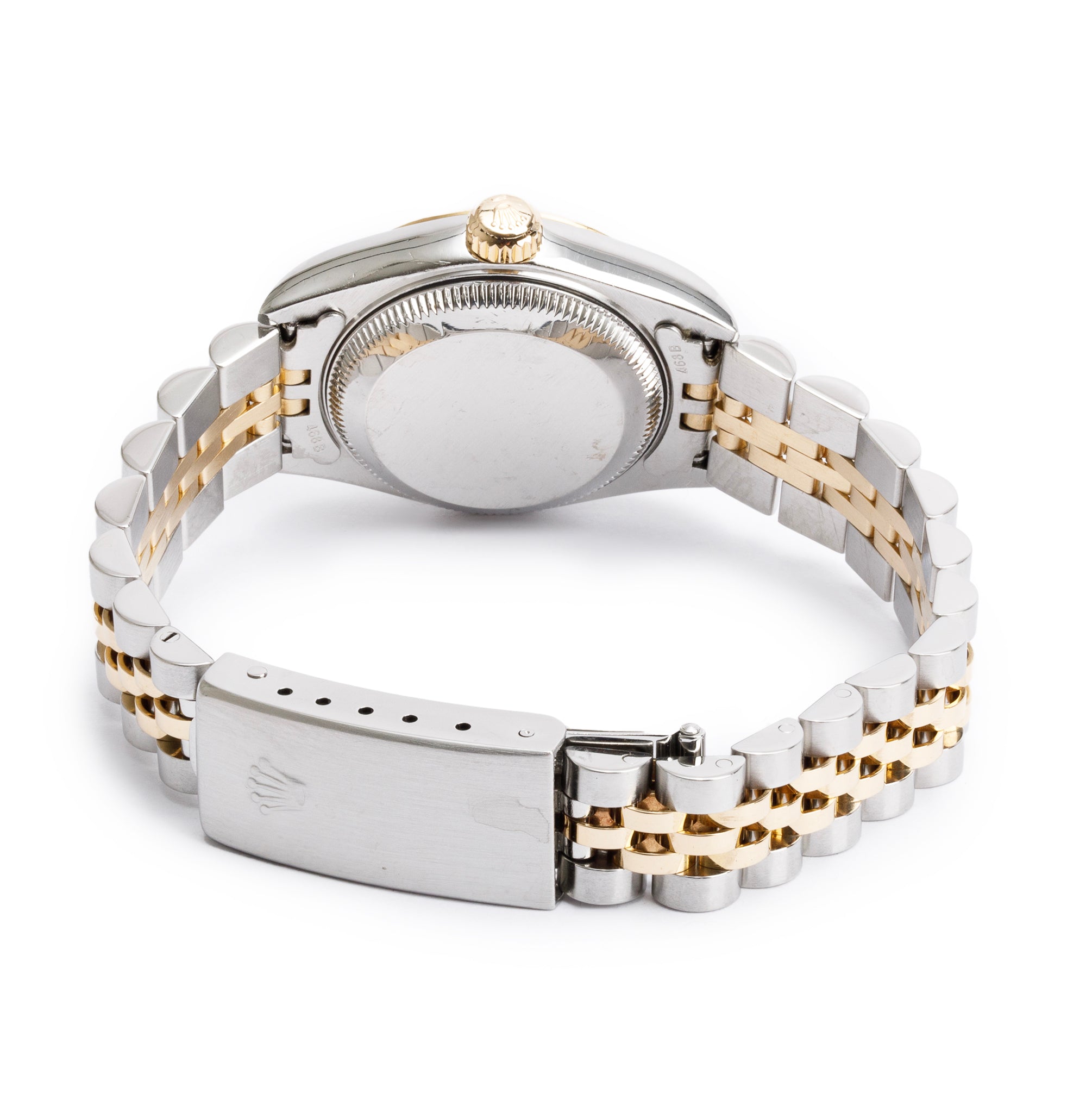 Rolex Stainless Steel & 18k Yellow Gold Diamond Dial Datejust 26 MM Watch 79173