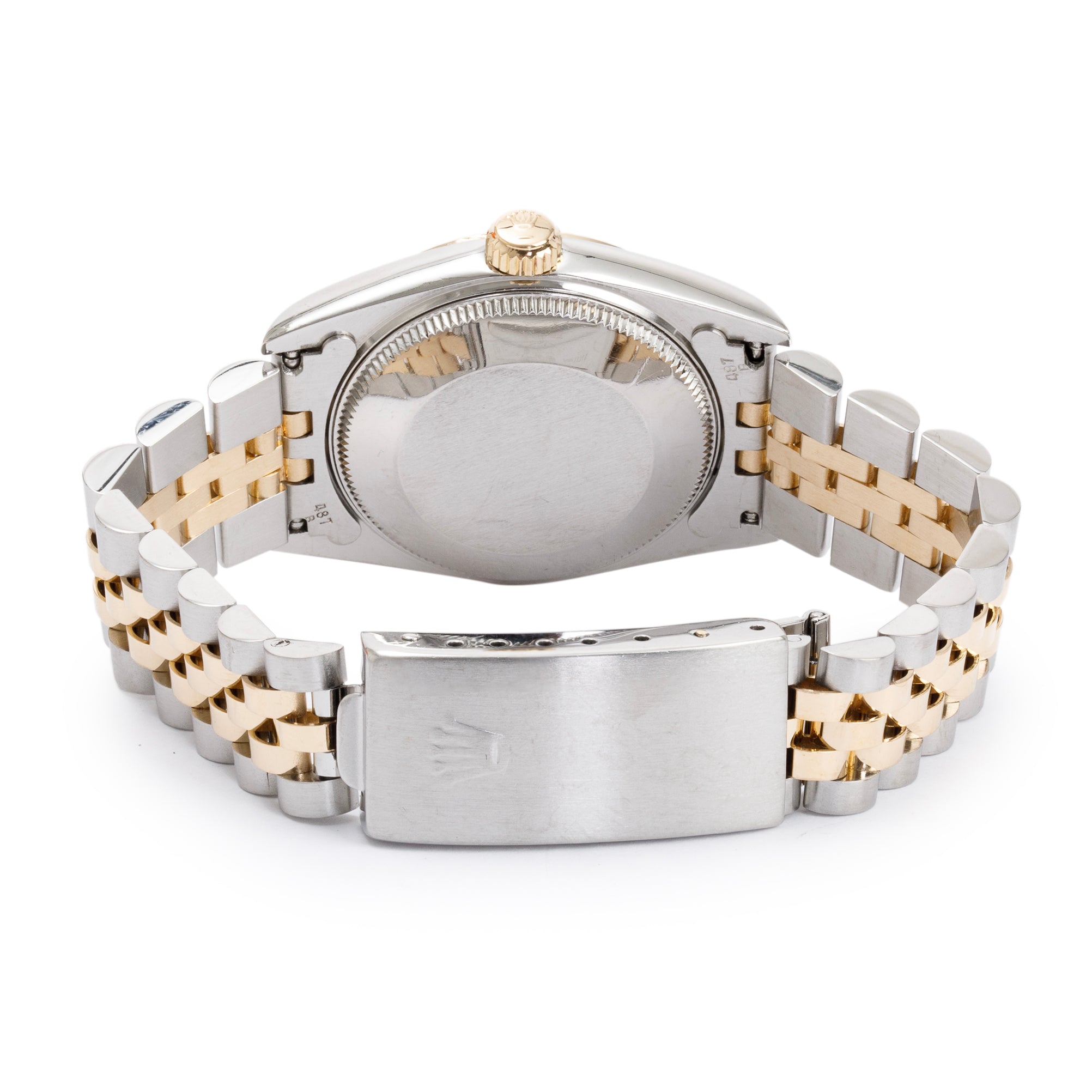 Rolex Stainless Steel & 18k Yellow Gold Diamond Dial Datejust 31 MM Watch w/ Box