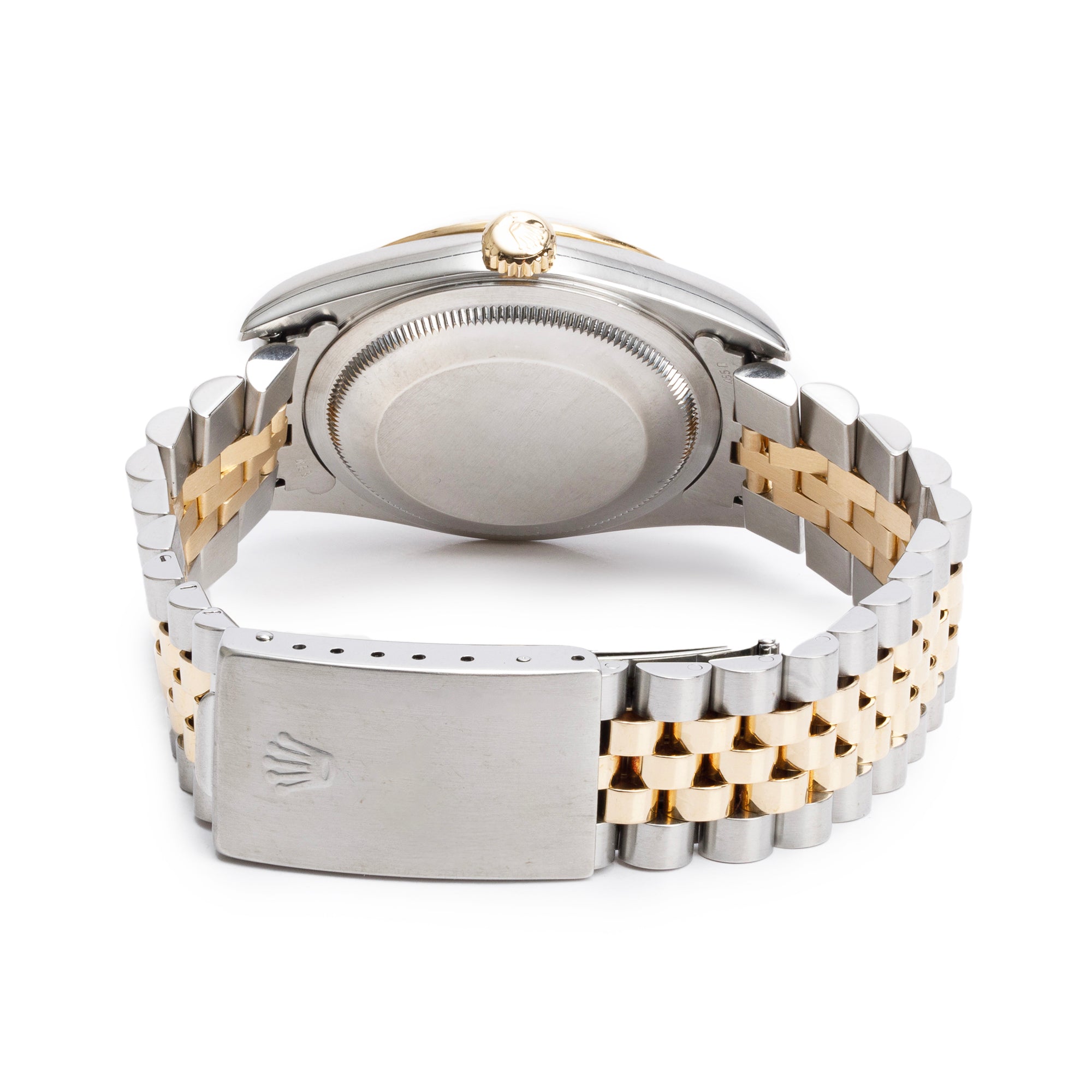 Rolex Stainless Steel & 18k Yellow Gold Diamond Dial Datejust 36 MM Watch 16233