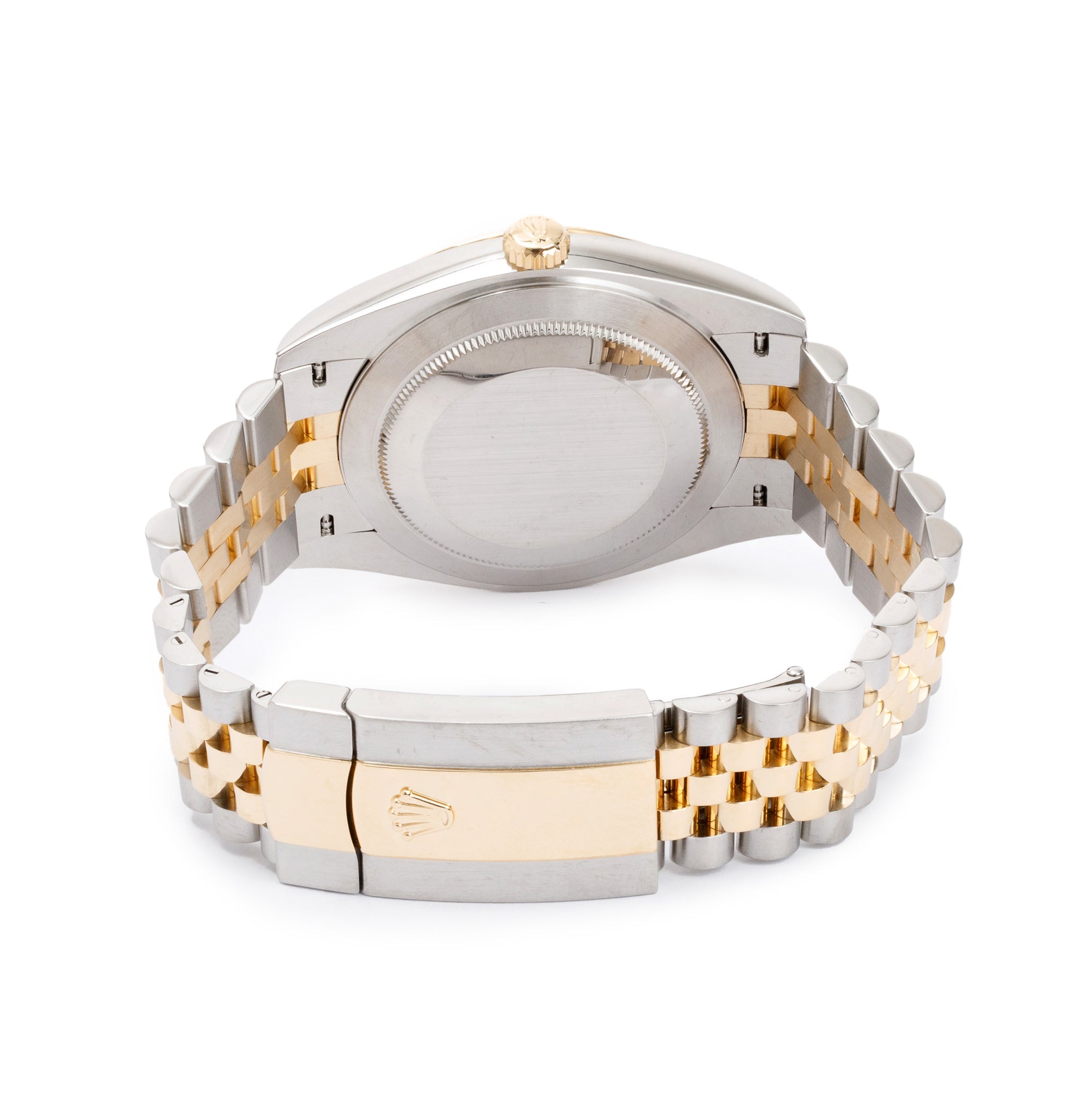 Rolex Stainless Steel & 18k Yellow Gold Diamond Dial Datejust 41 MM Watch w/ Box & Papers
