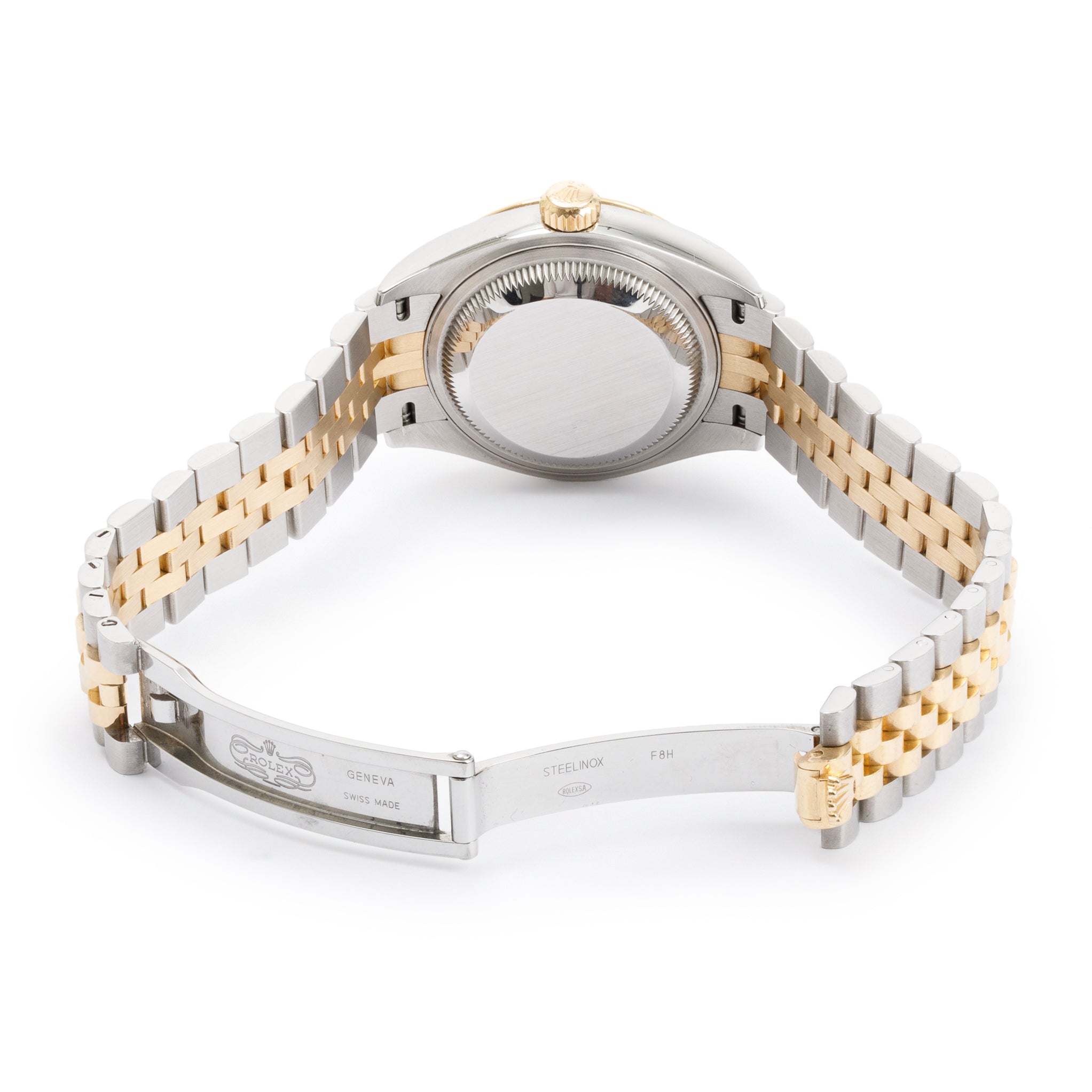 Rolex Stainless Steel & 18k Yellow Gold Lady-Datejust Diamond Dial 28 MM Watch w/ Box & Papers