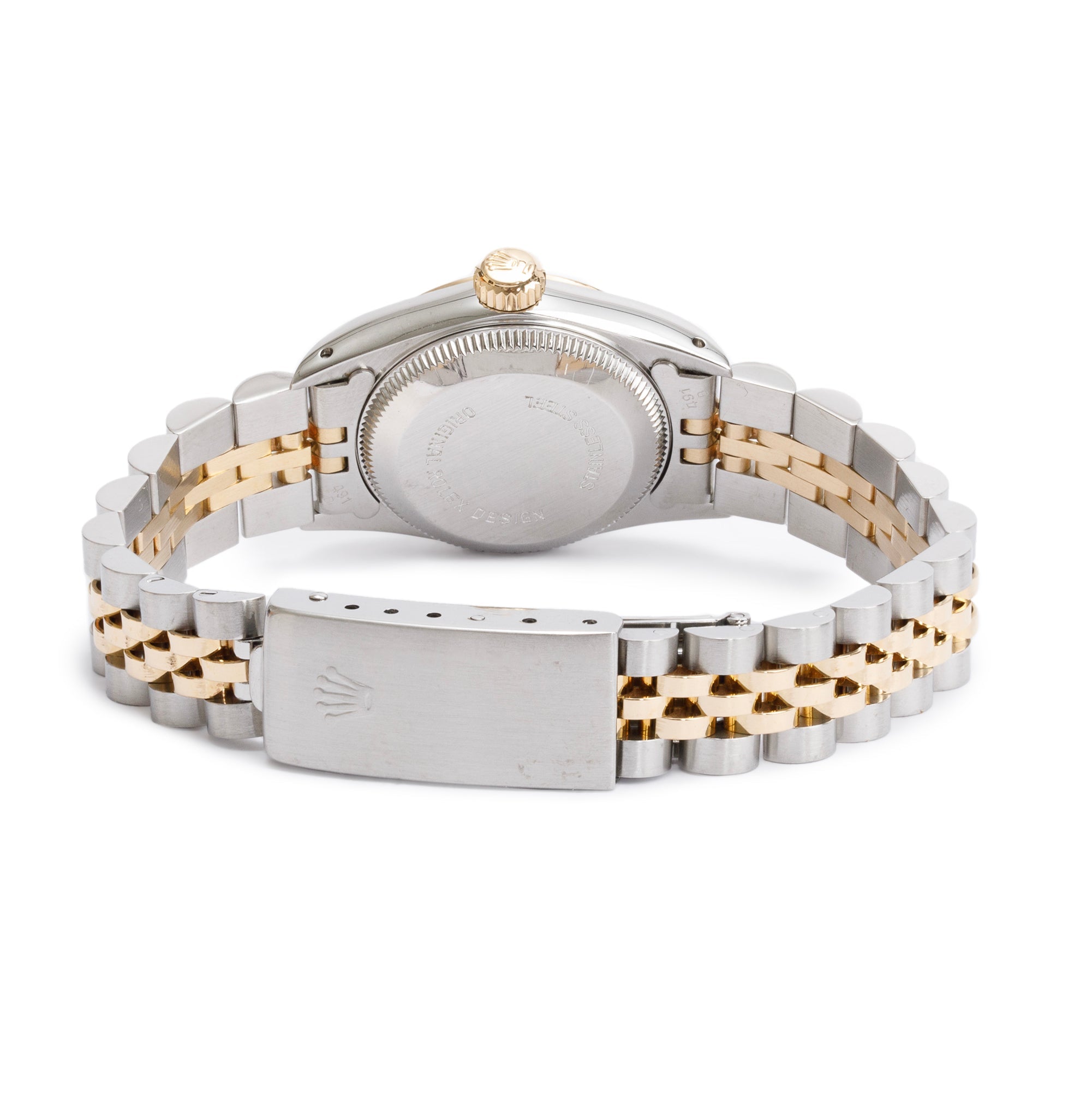 Rolex Stainless Steel & 18k Yellow Gold Oyster Perpetual 26 MM Watch 67193 w/ Papers