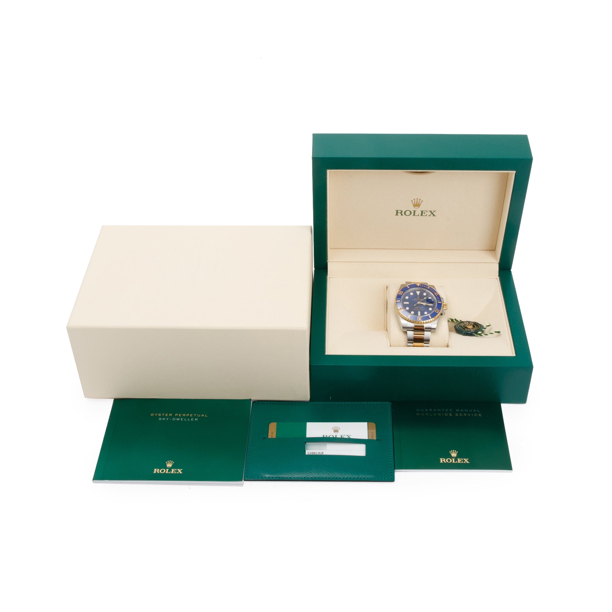 Rolex Stainless Steel & 18k Yellow Gold Submariner Date 40 MM Automatic Watch w/ Box & Papers