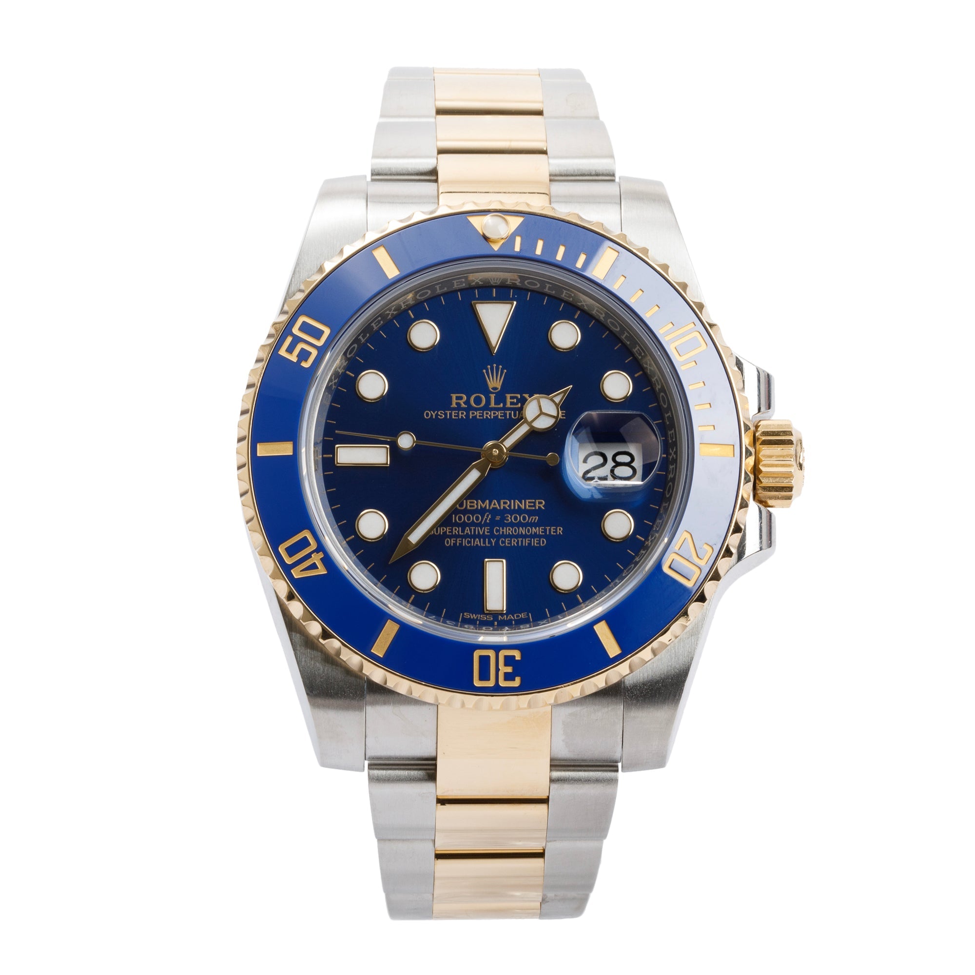 Rolex Stainless Steel & 18k Yellow Gold Submariner Date 40 MM Automatic Watch