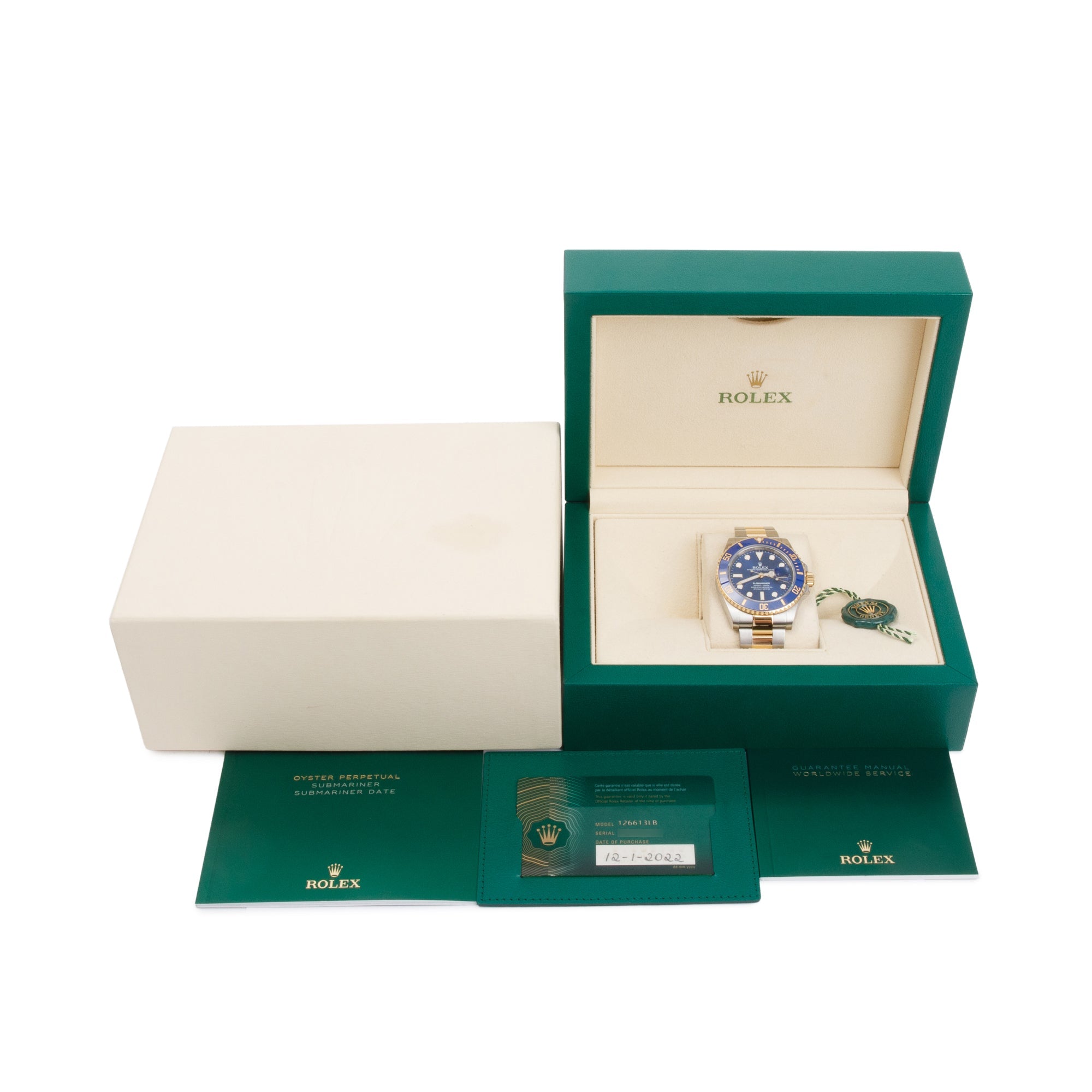 Rolex Stainless Steel & 18k Yellow Gold Submariner Date 41 MM Automatic Watch w/ Box & Papers