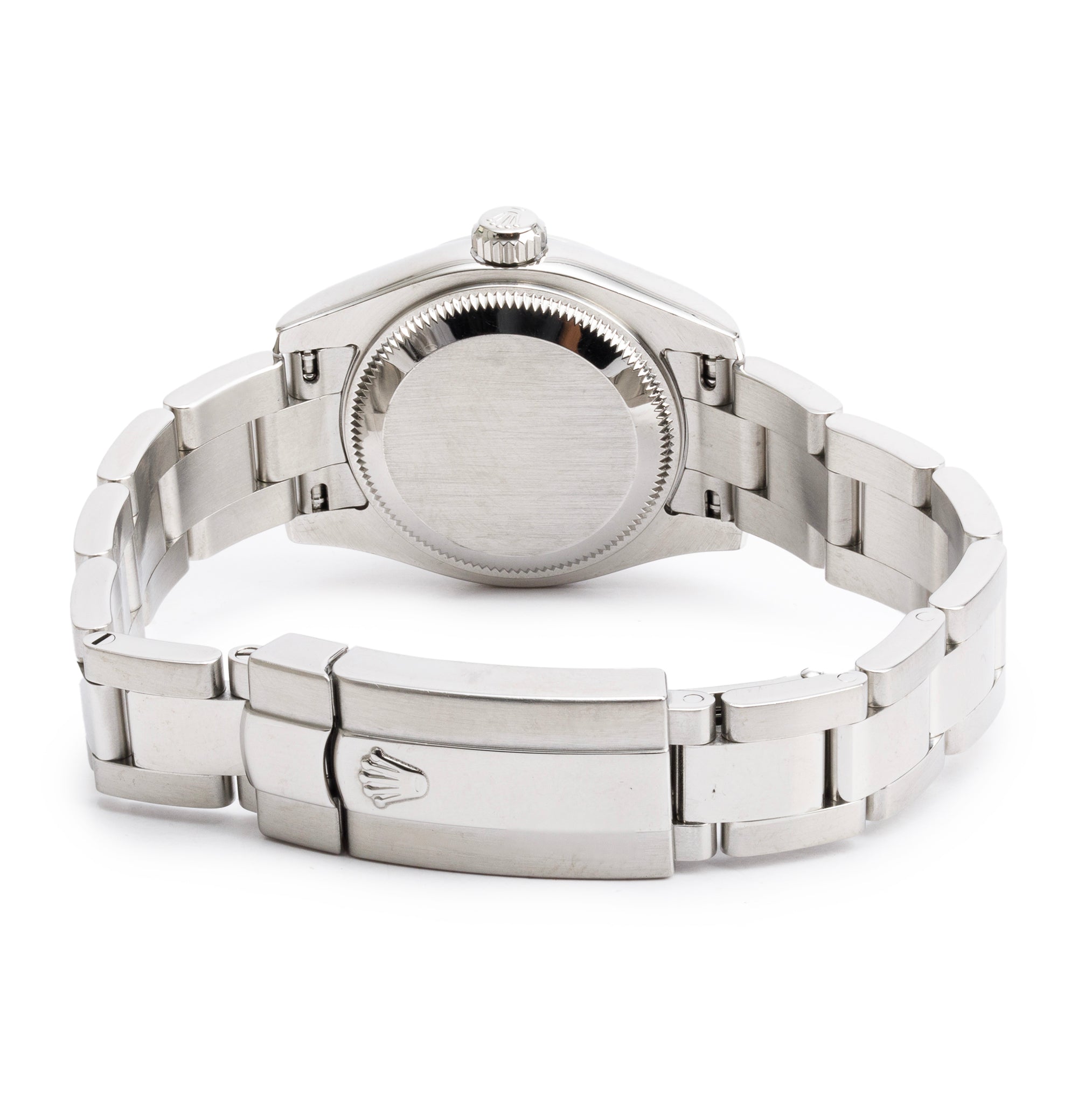 Rolex Stainless Steel 26 MM Datejust Automatic Watch White Roman Numeral Dial 179160