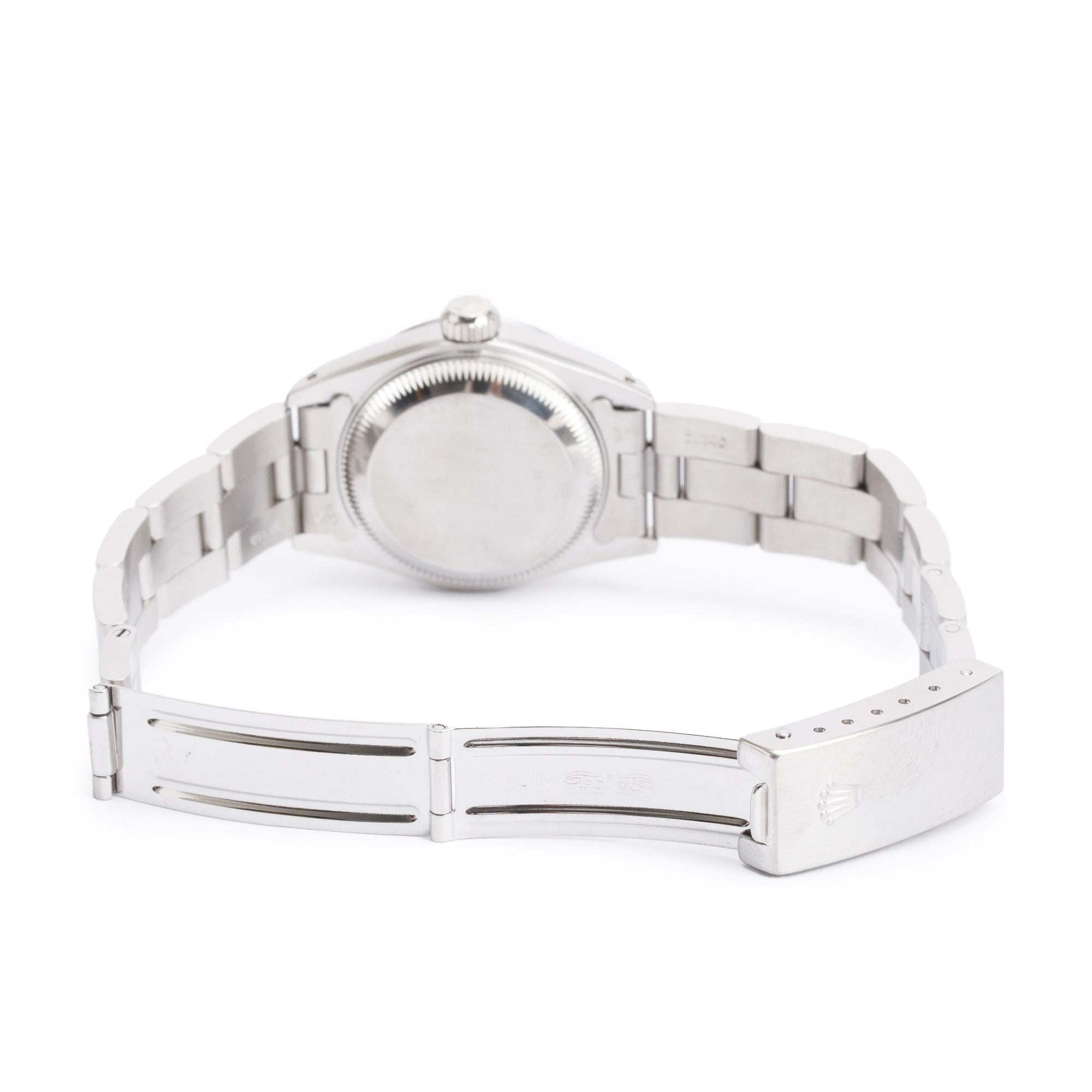 Rolex Stainless Steel Blue Dial Oyster Perpetual Date 26 MM Watch 69160