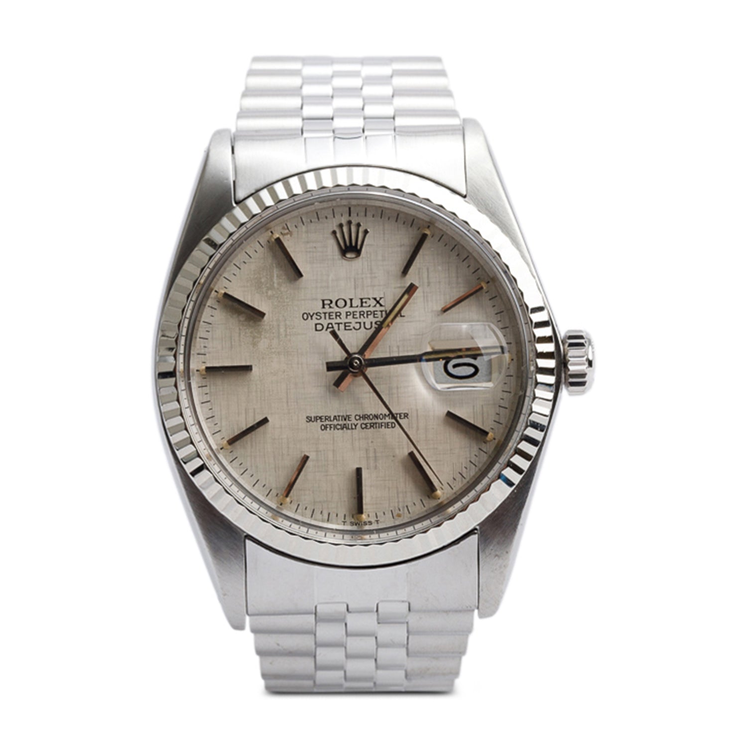 Rolex Stainless Steel Datejust 36 MM Automatic Watch 16014