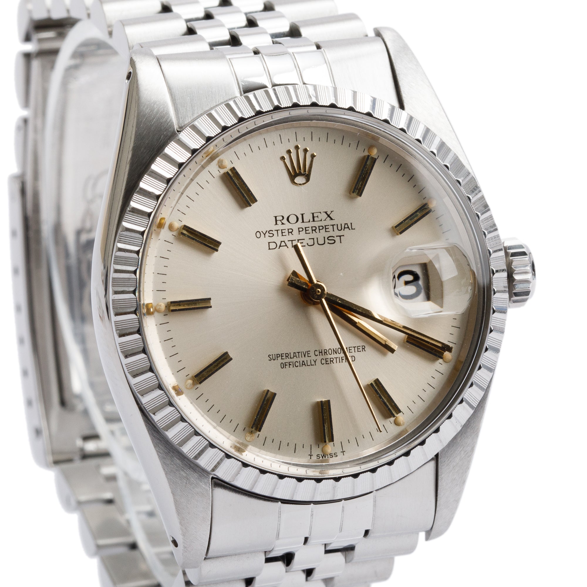 Rolex Stainless Steel Datejust 36 MM Automatic Watch 16030