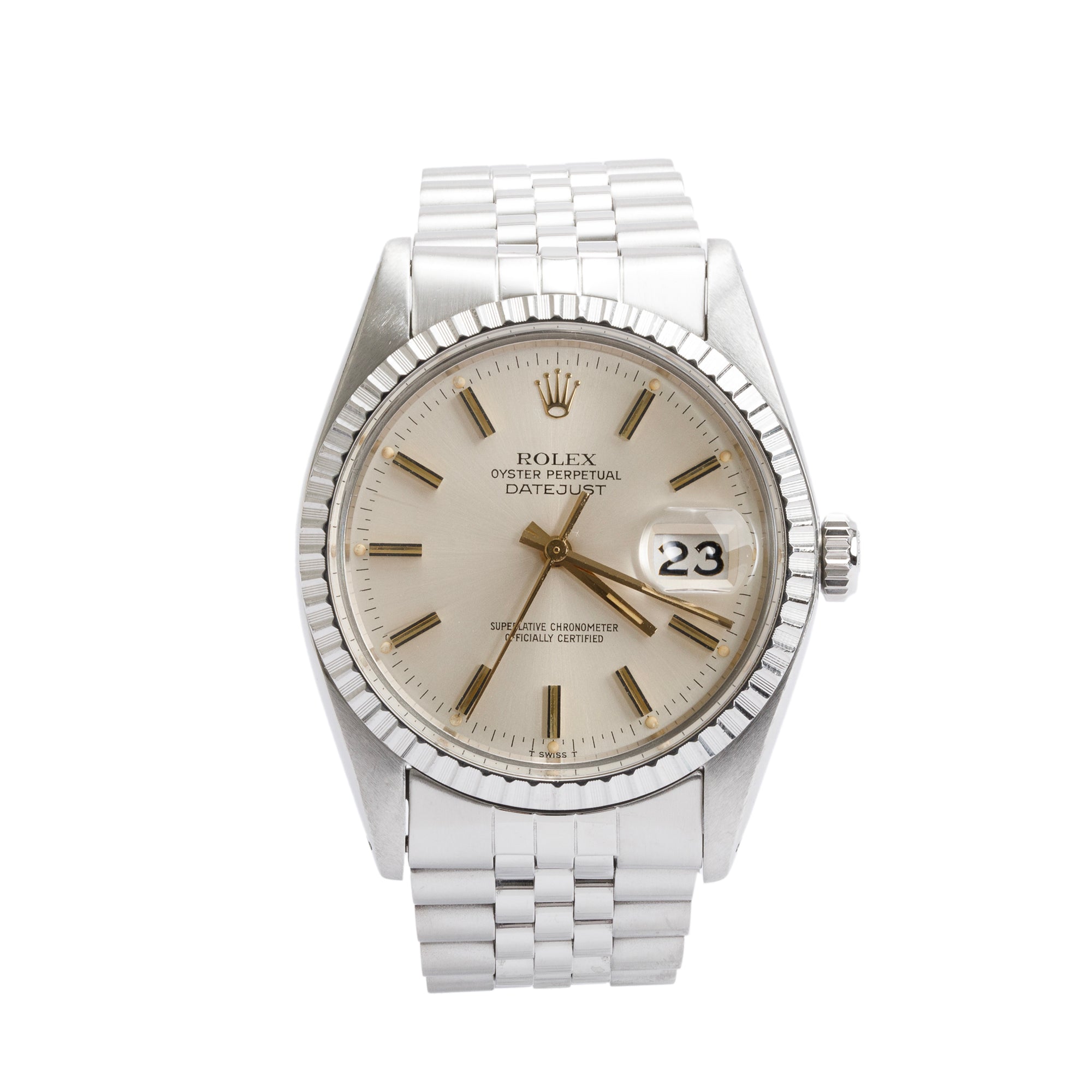 Rolex Stainless Steel Datejust 36 MM Automatic Watch 16030