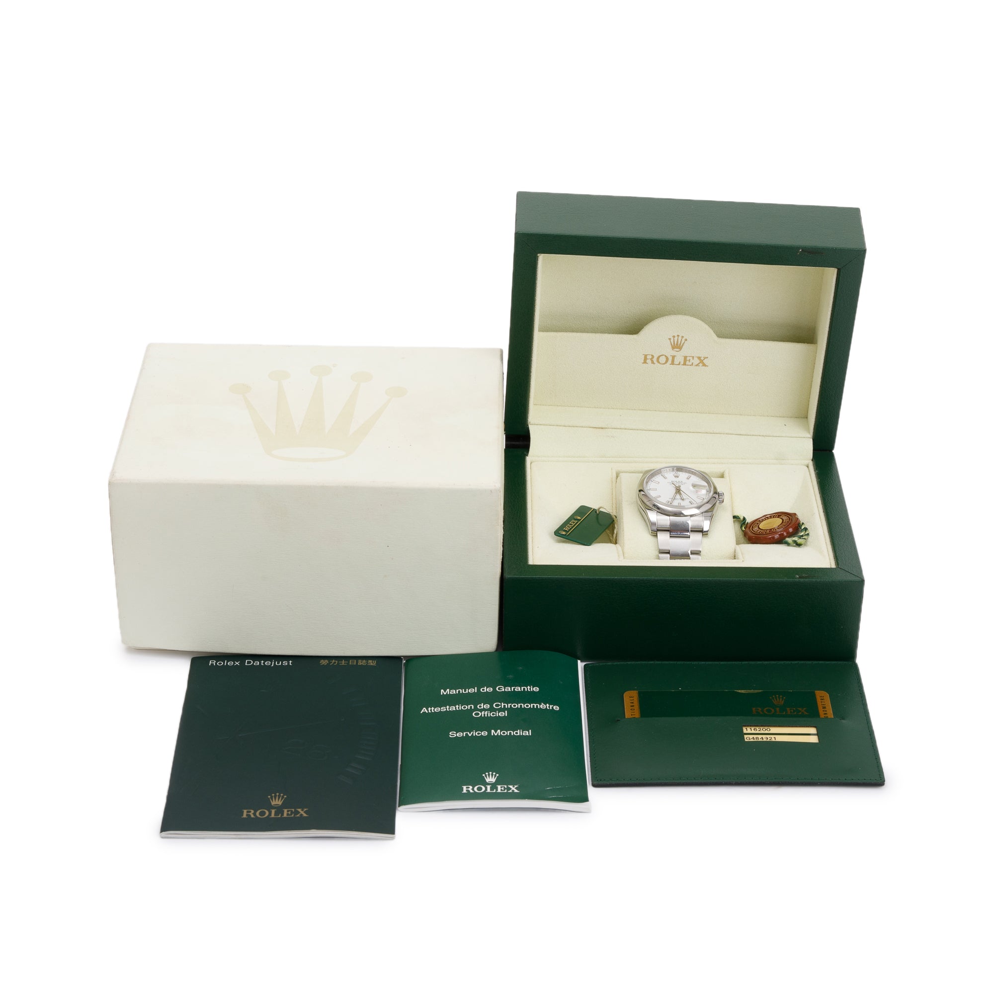 Rolex Stainless Steel Datejust 36 MM Watch w/ Box & Papers