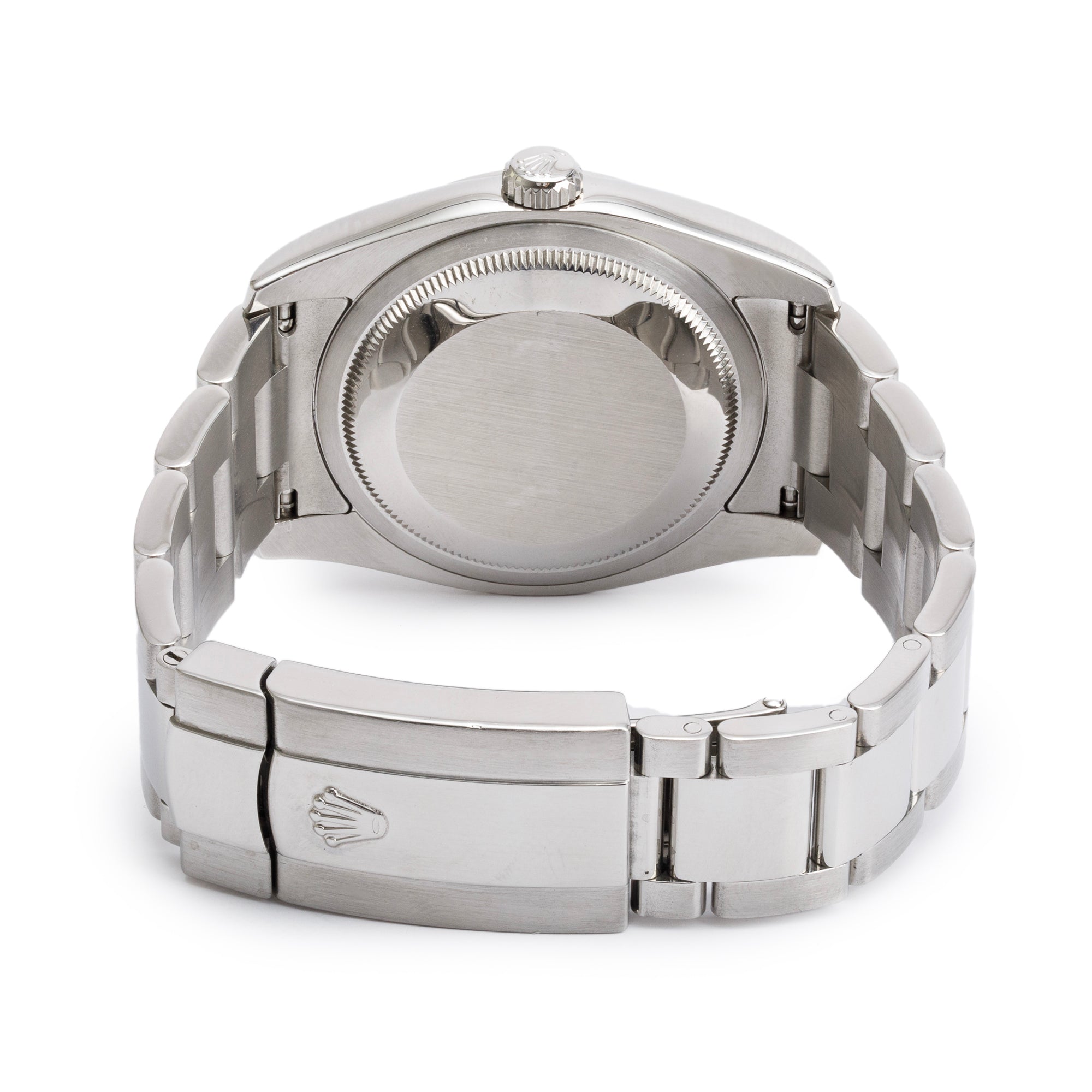 Rolex Stainless Steel Datejust 36 MM White Roman Numberal Dial Automatic Watch 116200 w/ Box & Papers