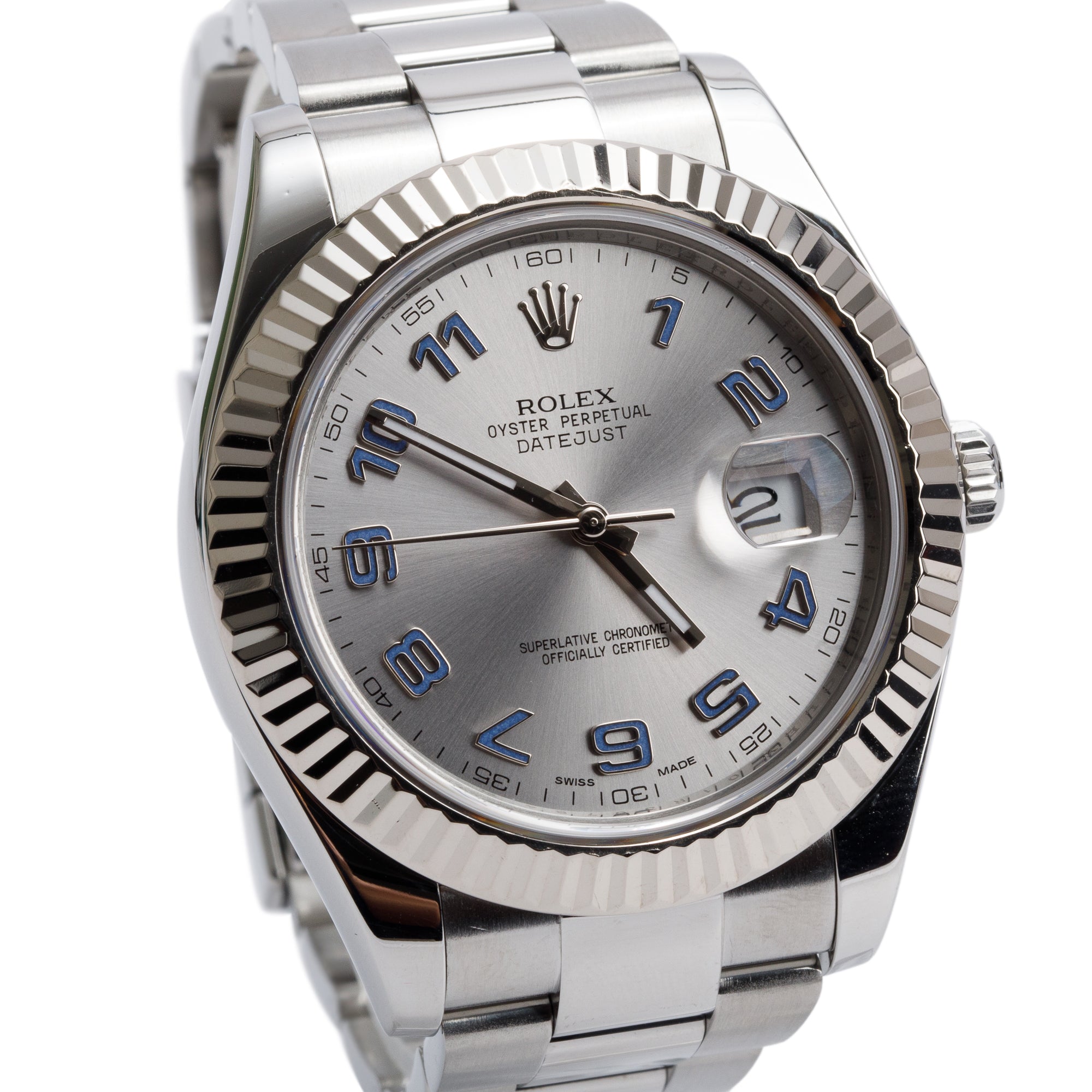 Rolex Stainless Steel Datejust II 41 MM Watch 116334 w/ Box & Papers