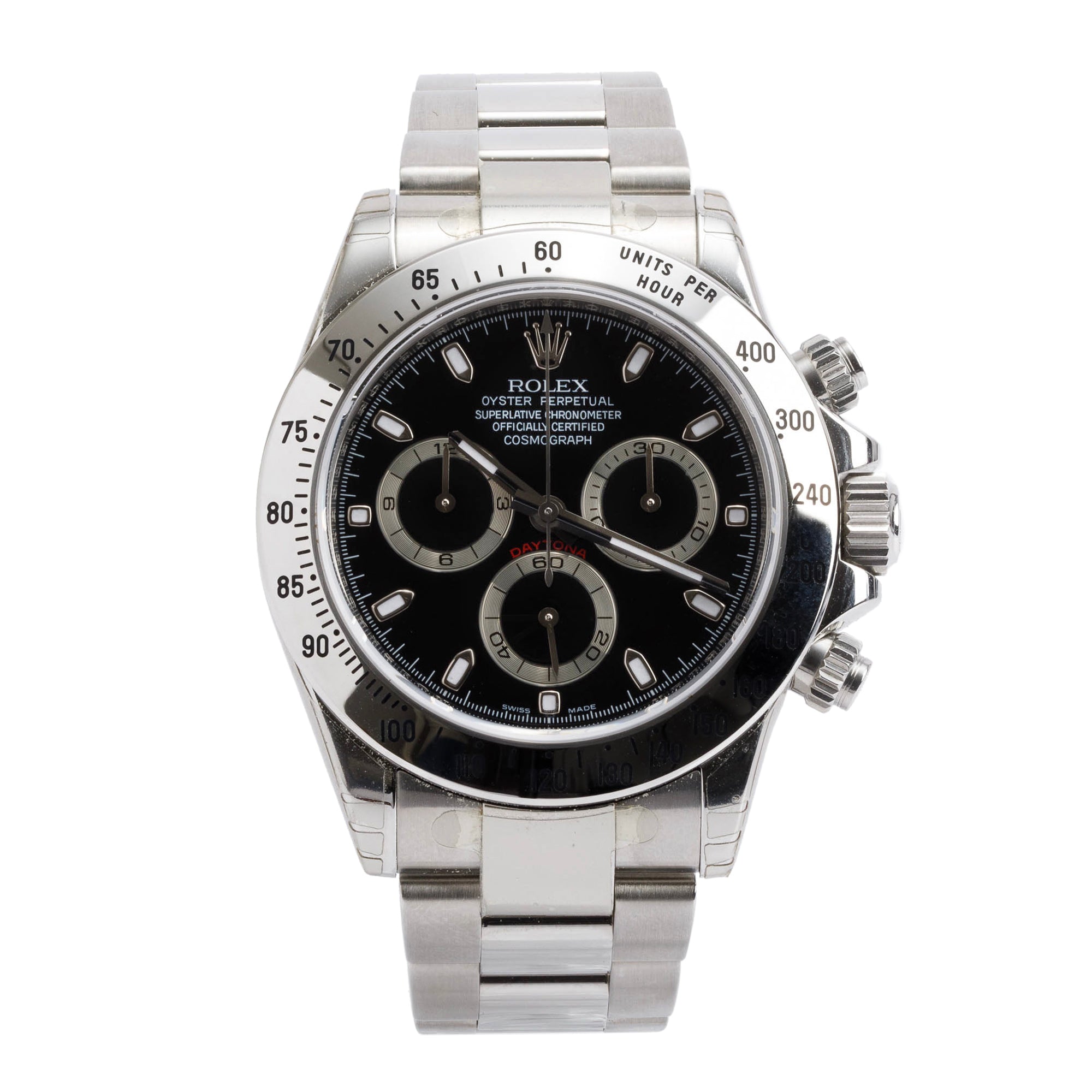 Rolex Stainless Steel Daytona 40 MM Chronograph Watch 116520 w/ Box & Papers