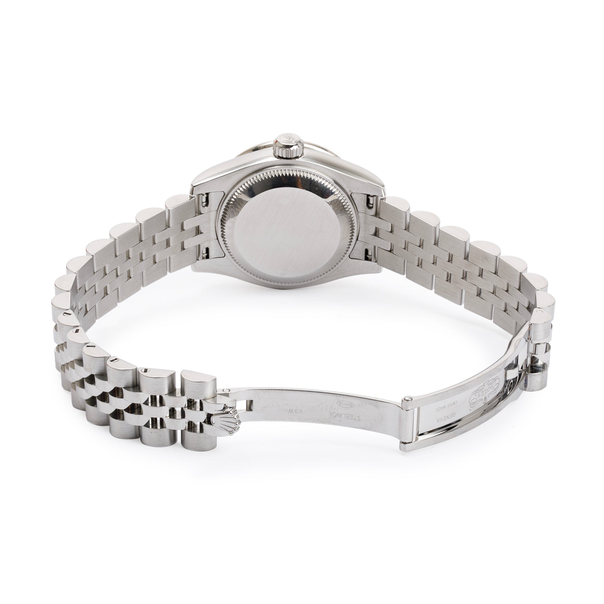 Rolex Stainless Steel Diamond Bezel & Dial Datejust 26 MM Watch w/ Box & Papers