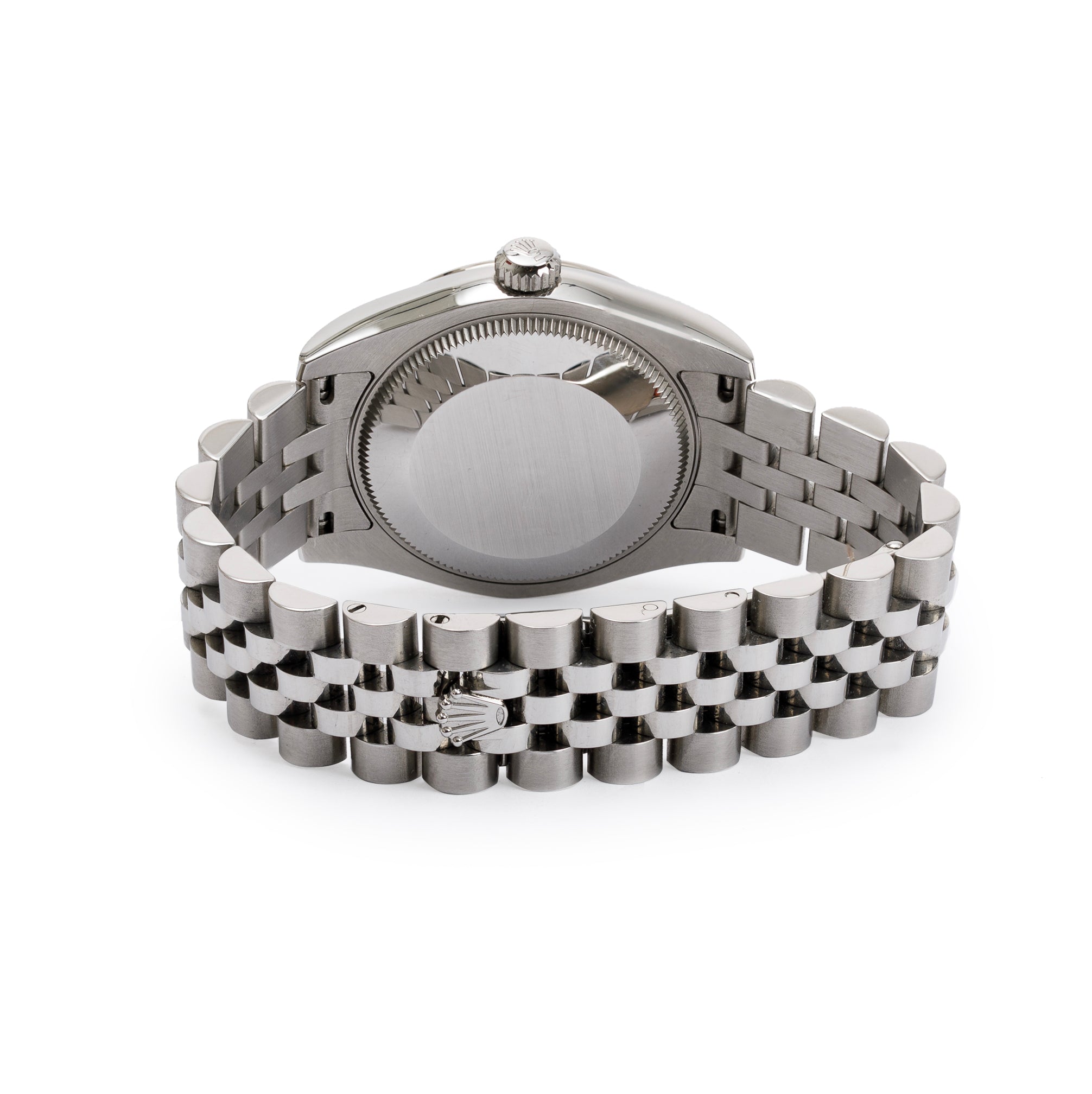 Rolex Stainless Steel Diamond Blue Dial Datejust 31MM Watch w/ Box & Papers