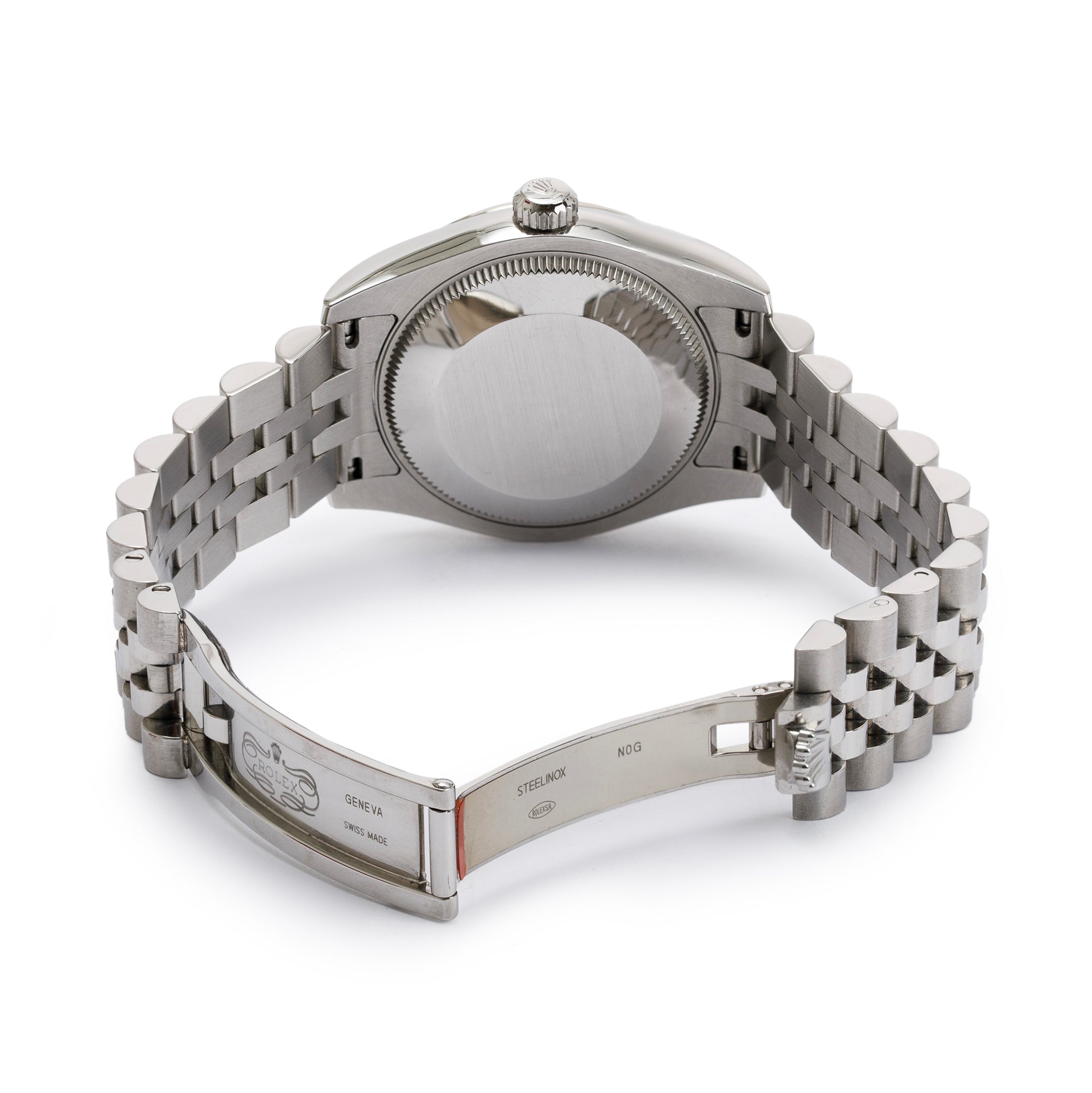 Rolex Stainless Steel Diamond Blue Dial Datejust 31MM Watch w/ Box & Papers