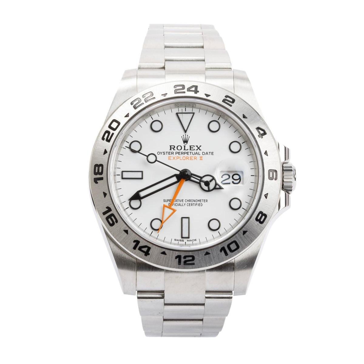 Rolex Stainless Steel Explorer II 42 MM Automatic Watch w/ Box