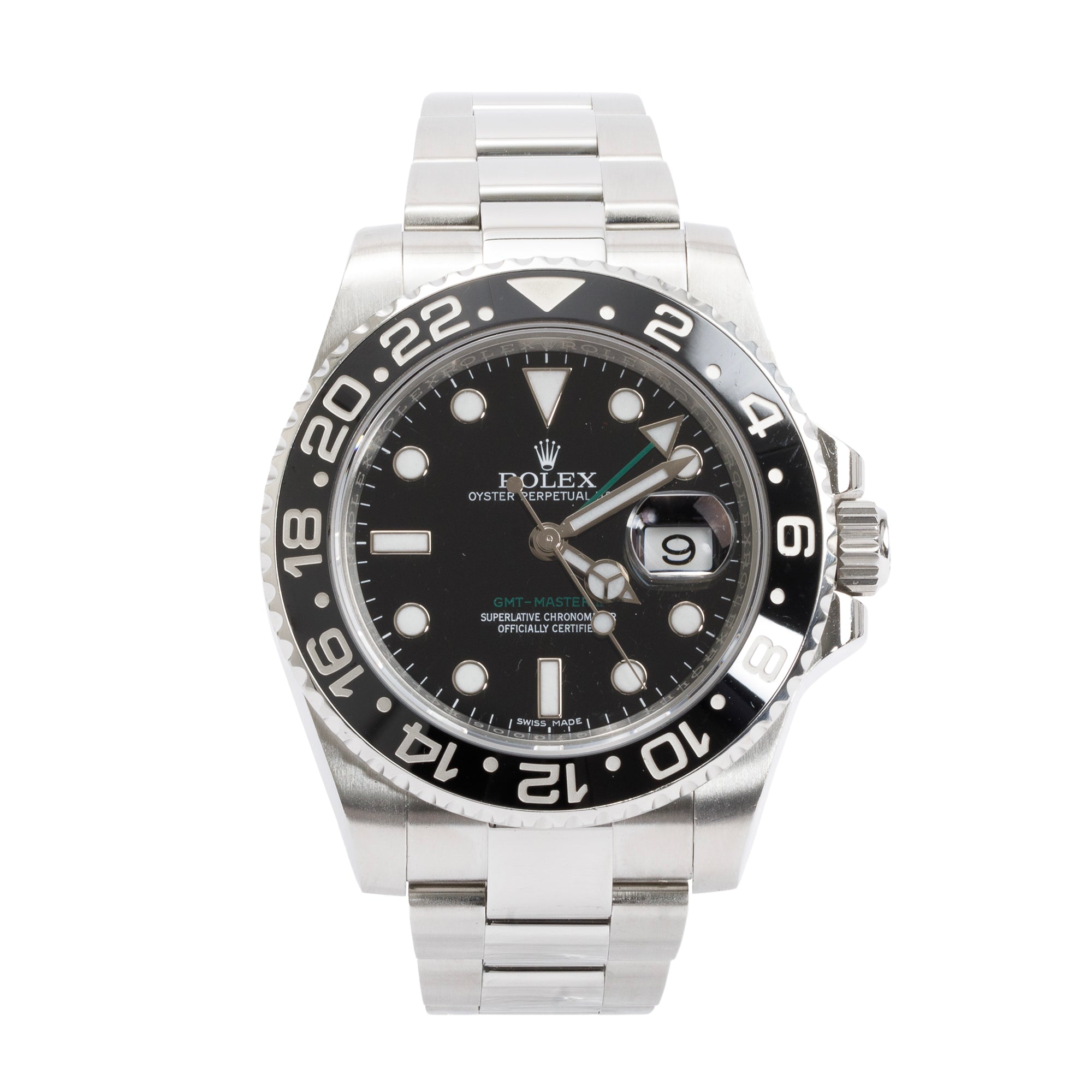 Rolex Stainless Steel GMT-Master II 40 MM Watch 116710LN w/ Box & Papers