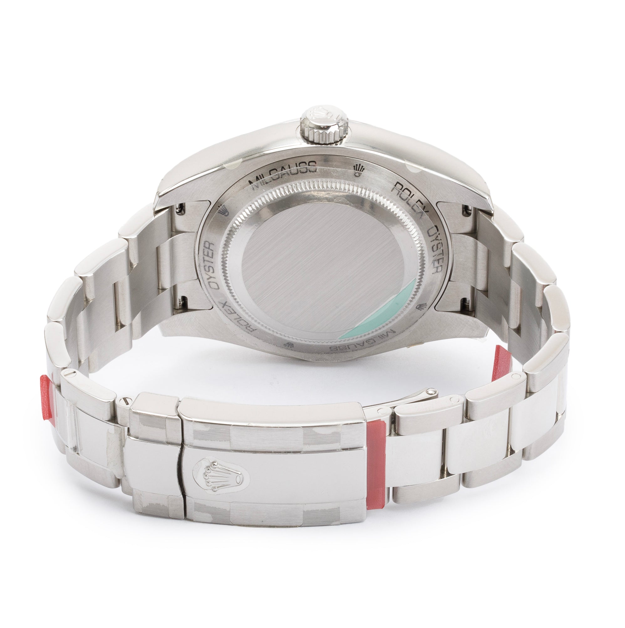 Rolex Stainless Steel Milgauss Green Crystal 40 MM Watch w/ Box & Papers