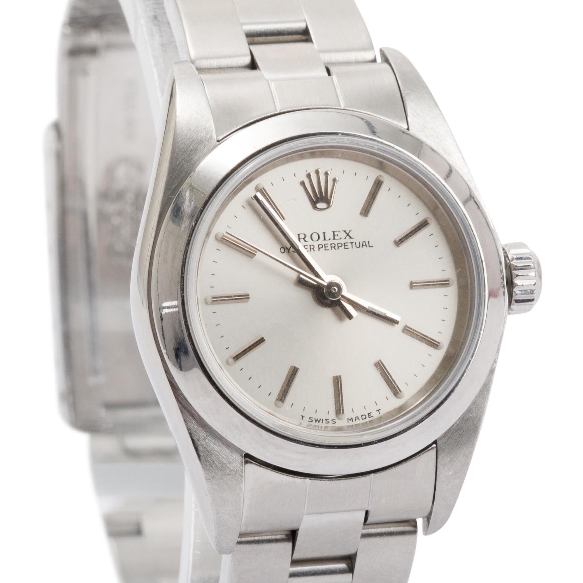 Rolex Stainless Steel Oyster Perpetual 24 mm Watch